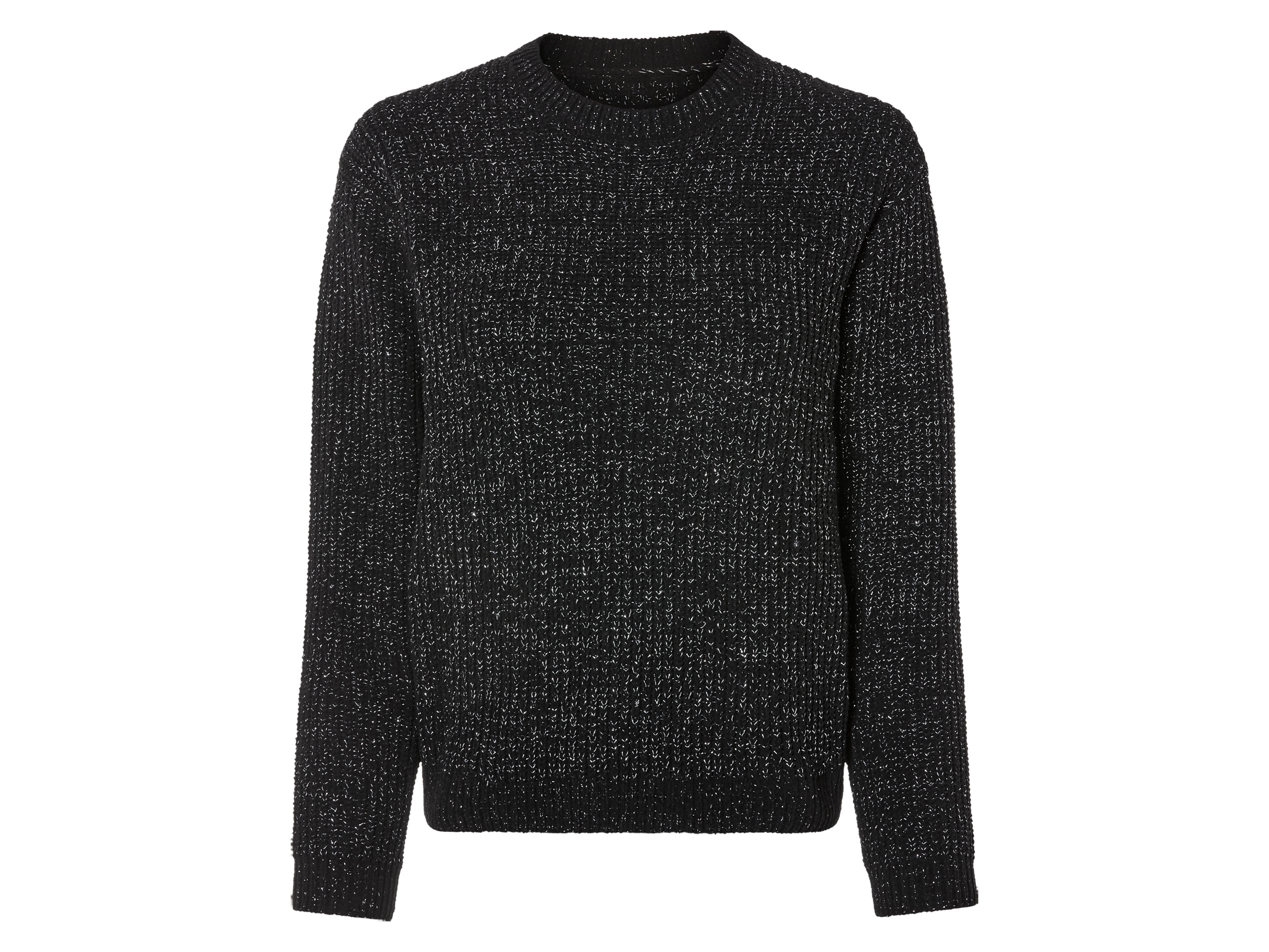 pepperts!® Sweter dziewczęcy z błyszczącą nitką (158/164, Czarny)