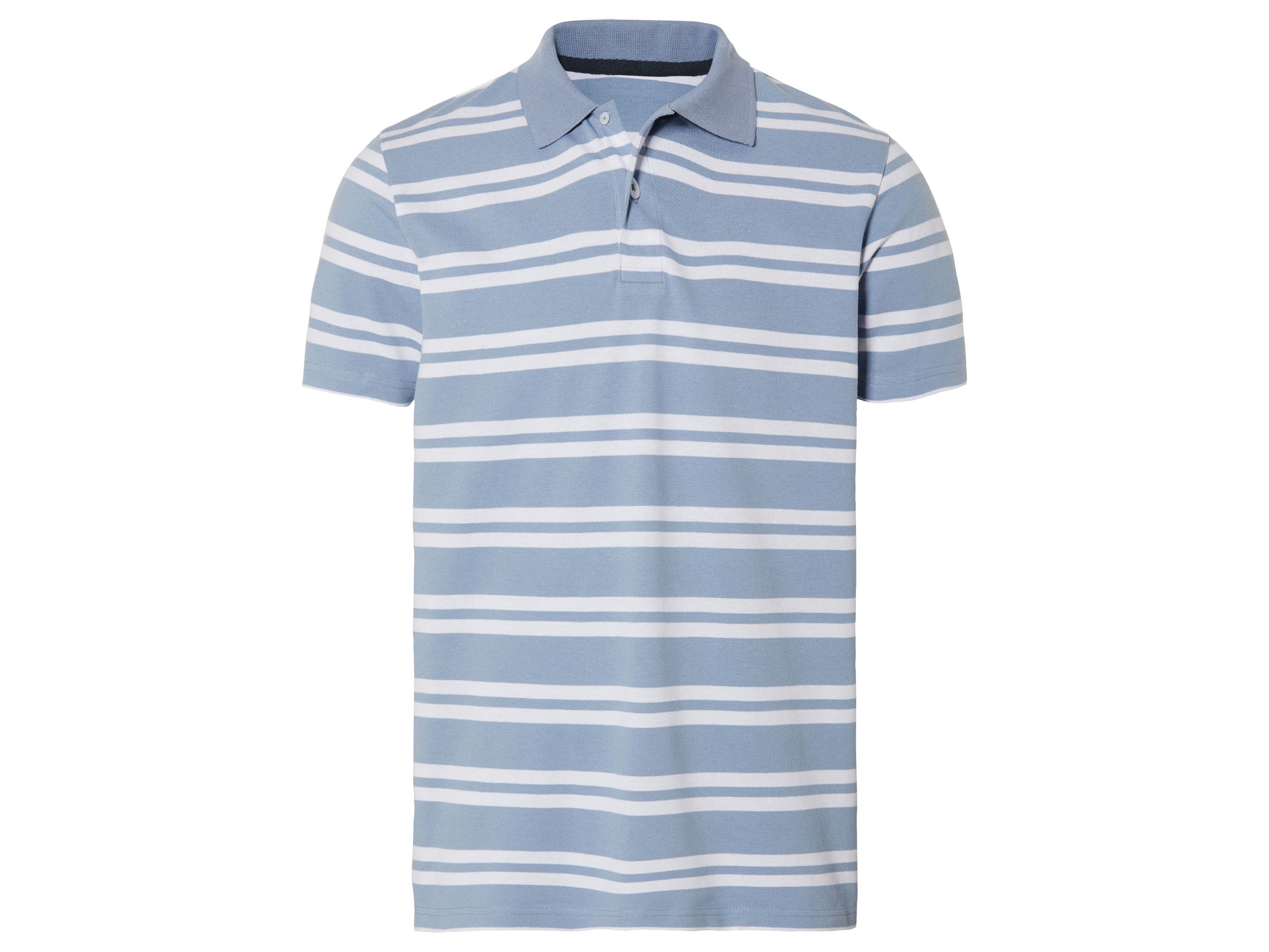 LIVERGY® Koszulka męska polo, regular fit, czysta bawełna (M (48/50), Pasiasty)