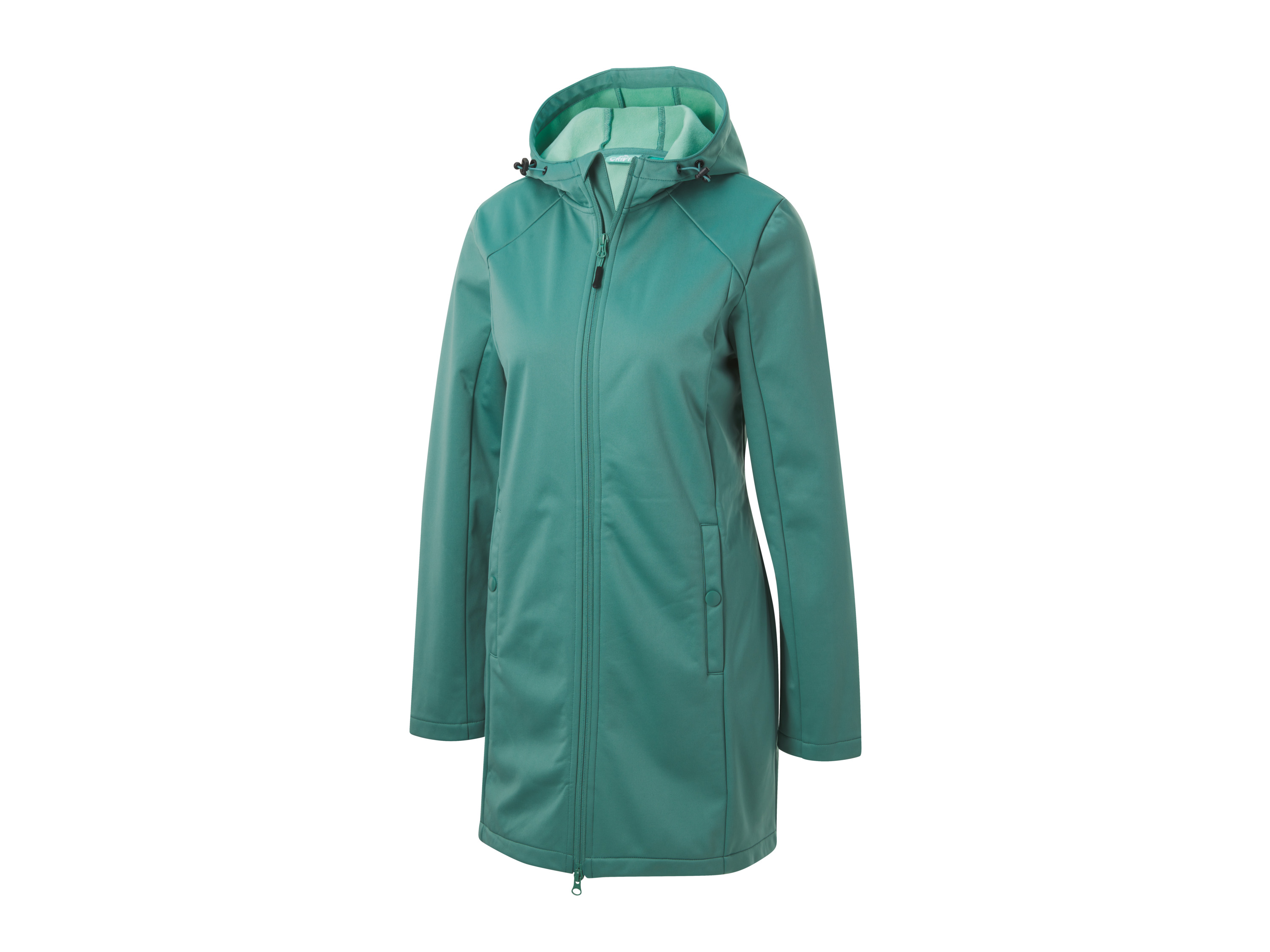 CRIVIT Płaszcz damski softshell, hydrofobowy (XS (32/34), Zielony)