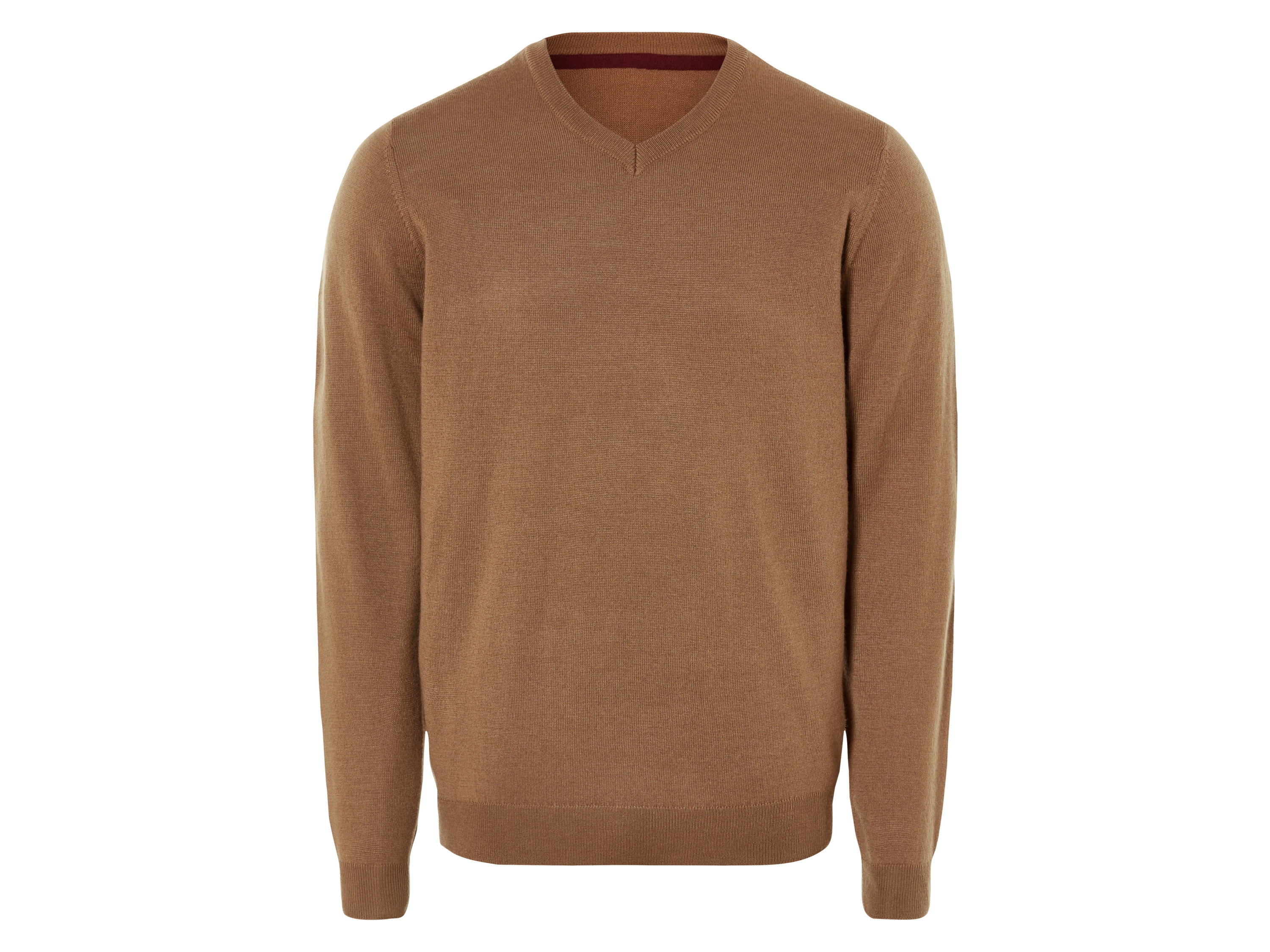 LIVERGY® Sweter dzianinowy męski z wełną merino (XL (56/58), Camel)