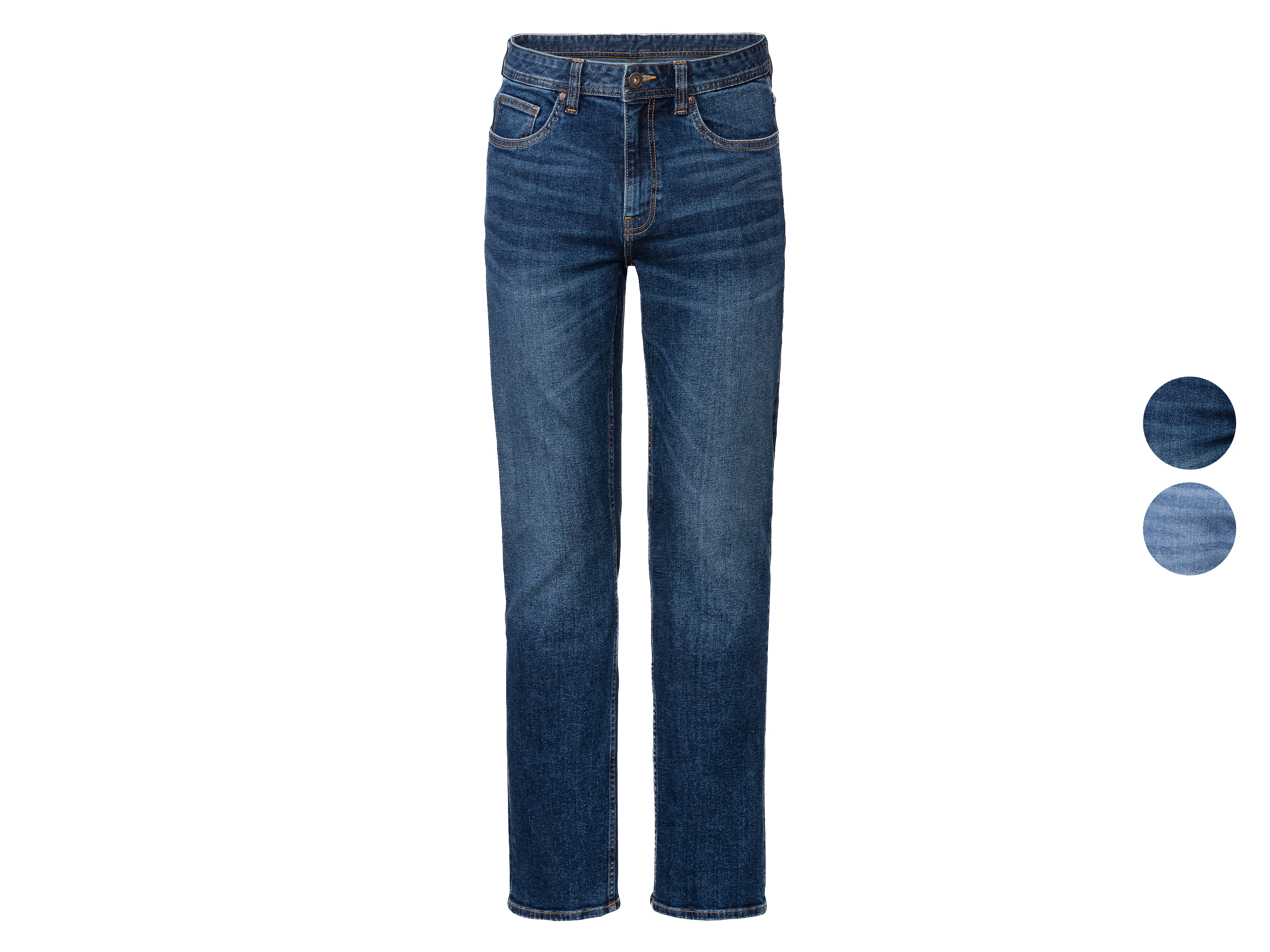 LIVERGY® Jeansy męskie z bawełną, Straight Fit