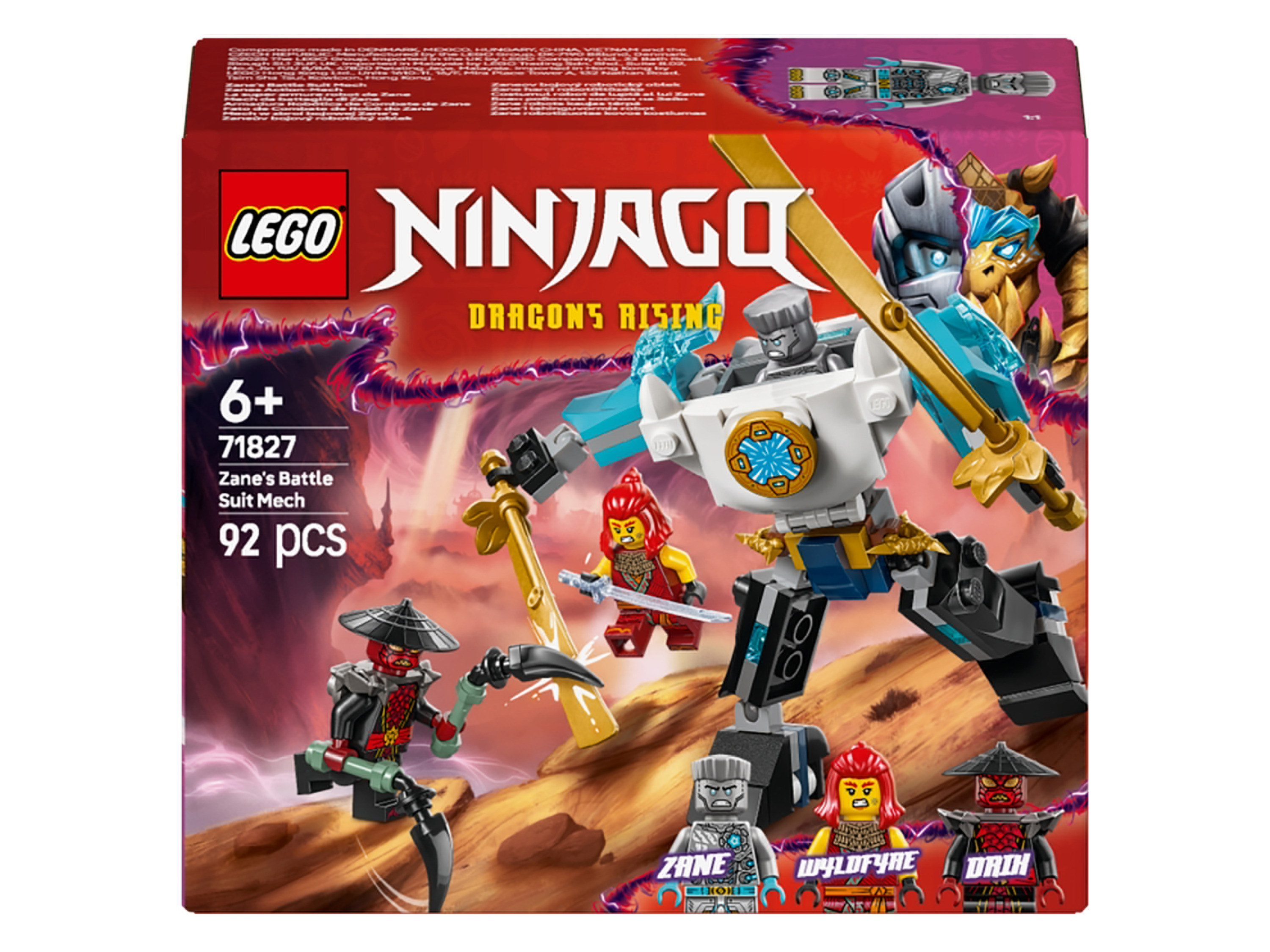 LEGO® NINJAGO 71827 Mech w zbroi bojowej Zane’a