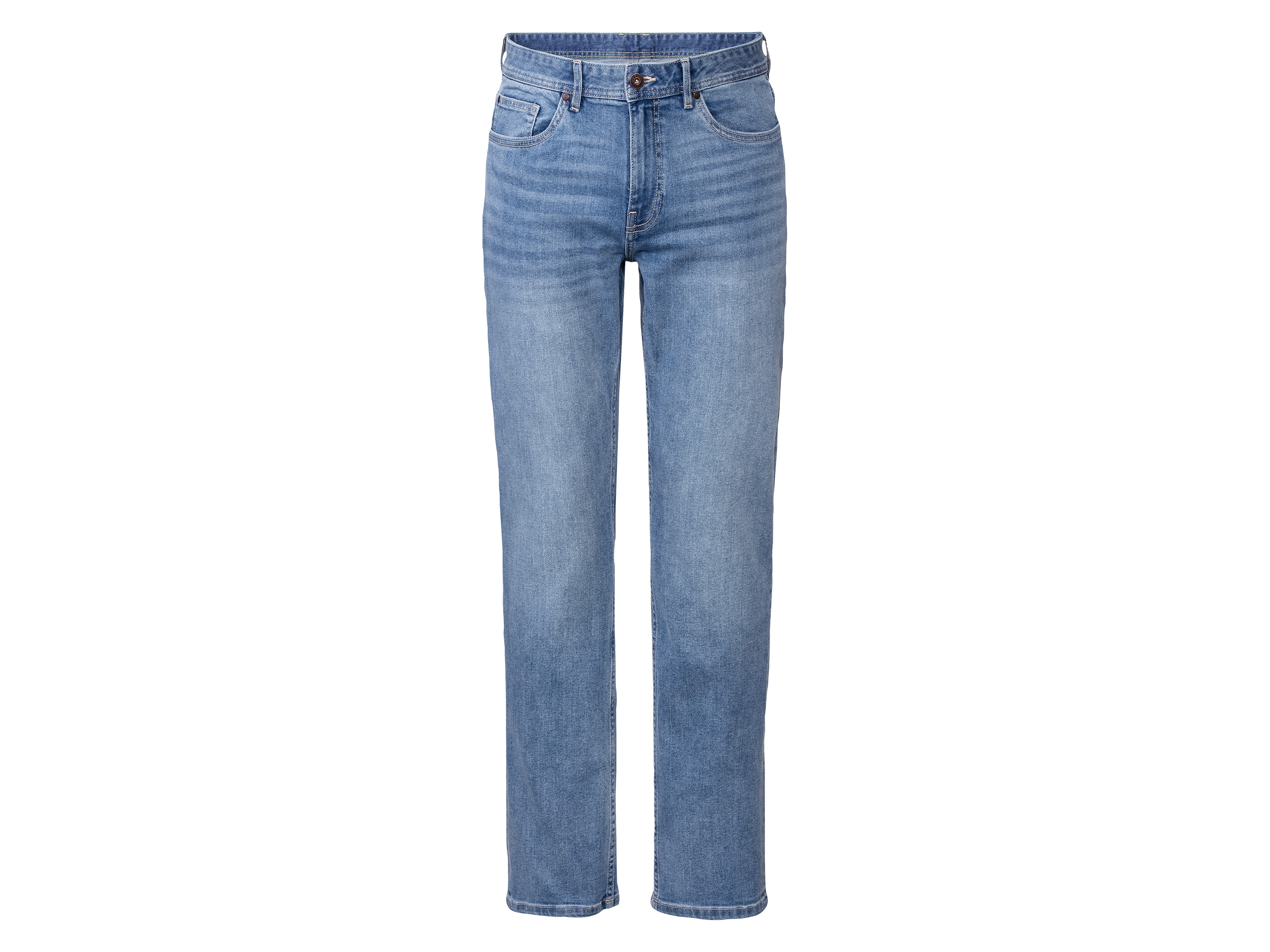 LIVERGY® Jeansy męskie z bawełną, Straight Fit (Jasnoniebieski, 46 (30/32))