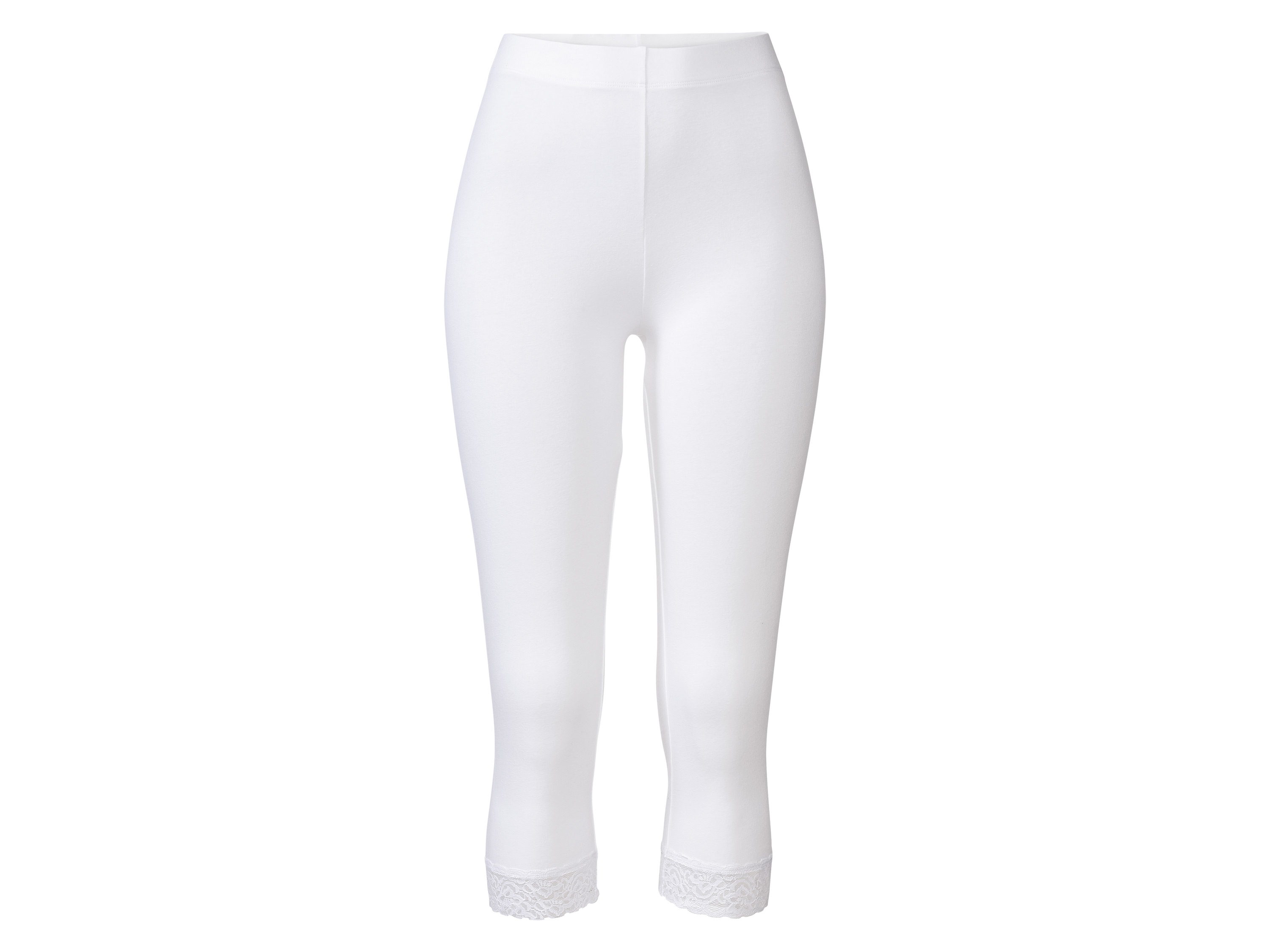 esmara® Legginsy damskie 3/4 (Biały, XS (32/34))