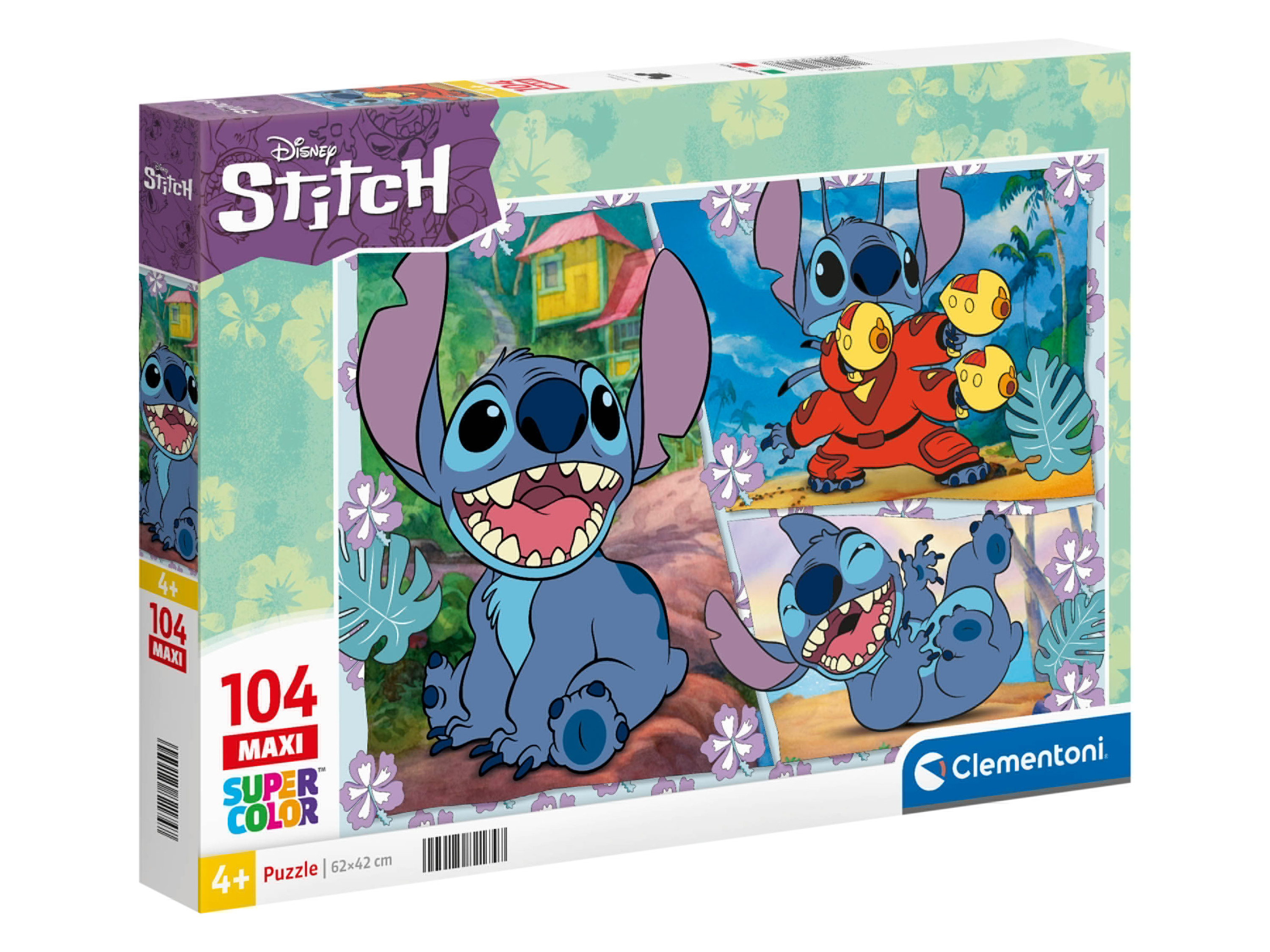 Clementoni Puzzle dla dzieci (Stitch maxi puzzle 104 elementy)