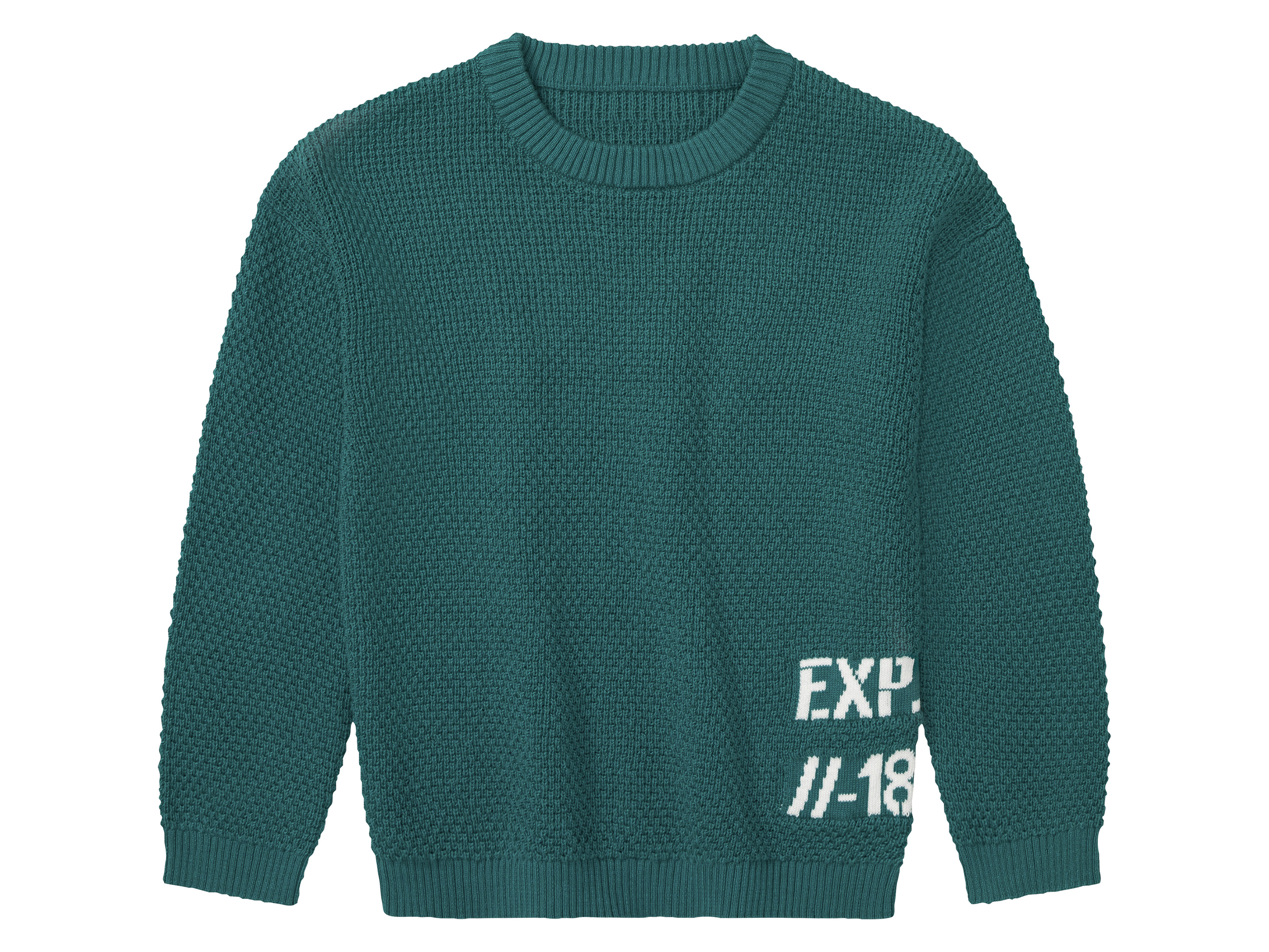 lupilu® Sweter dziecięcy z bawełny (Zielony, 122/128)