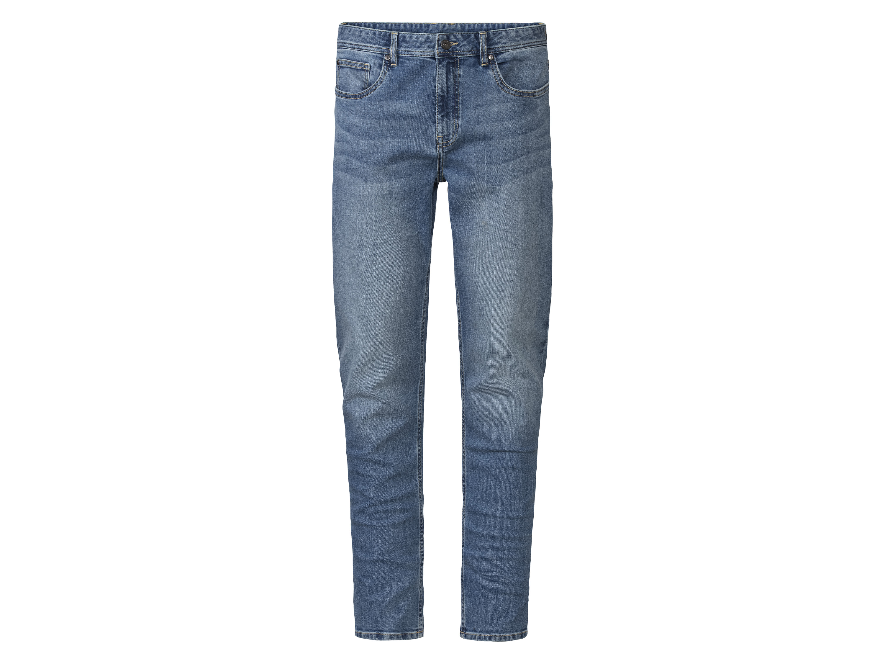 LIVERGY® Jeansy męskie z bawełną, tapered fit (Jasnoniebieski, 52 (36/32))