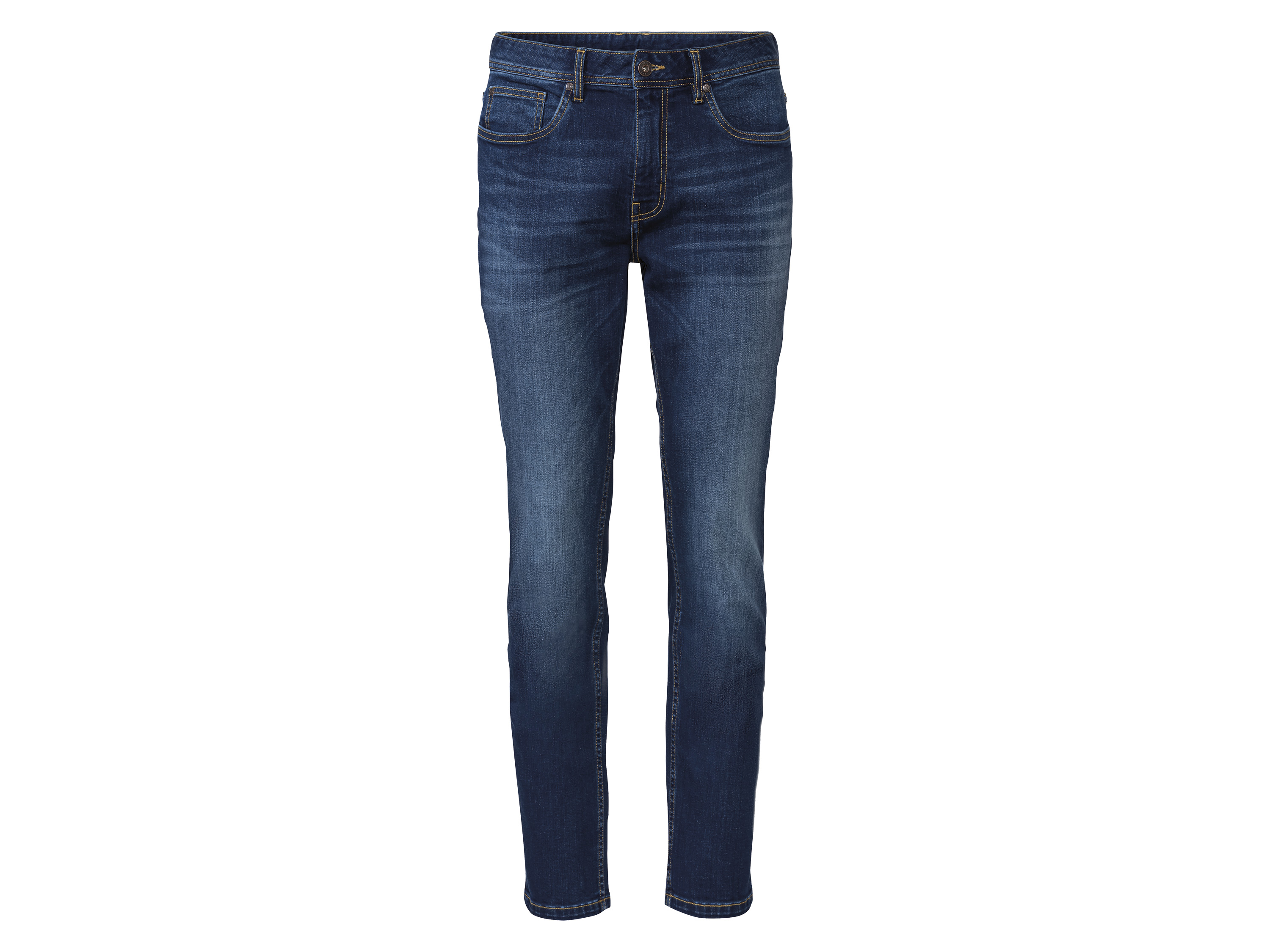 LIVERGY® Jeansy męskie z bawełną, slim fit (Niebieski, 52 (36/32))