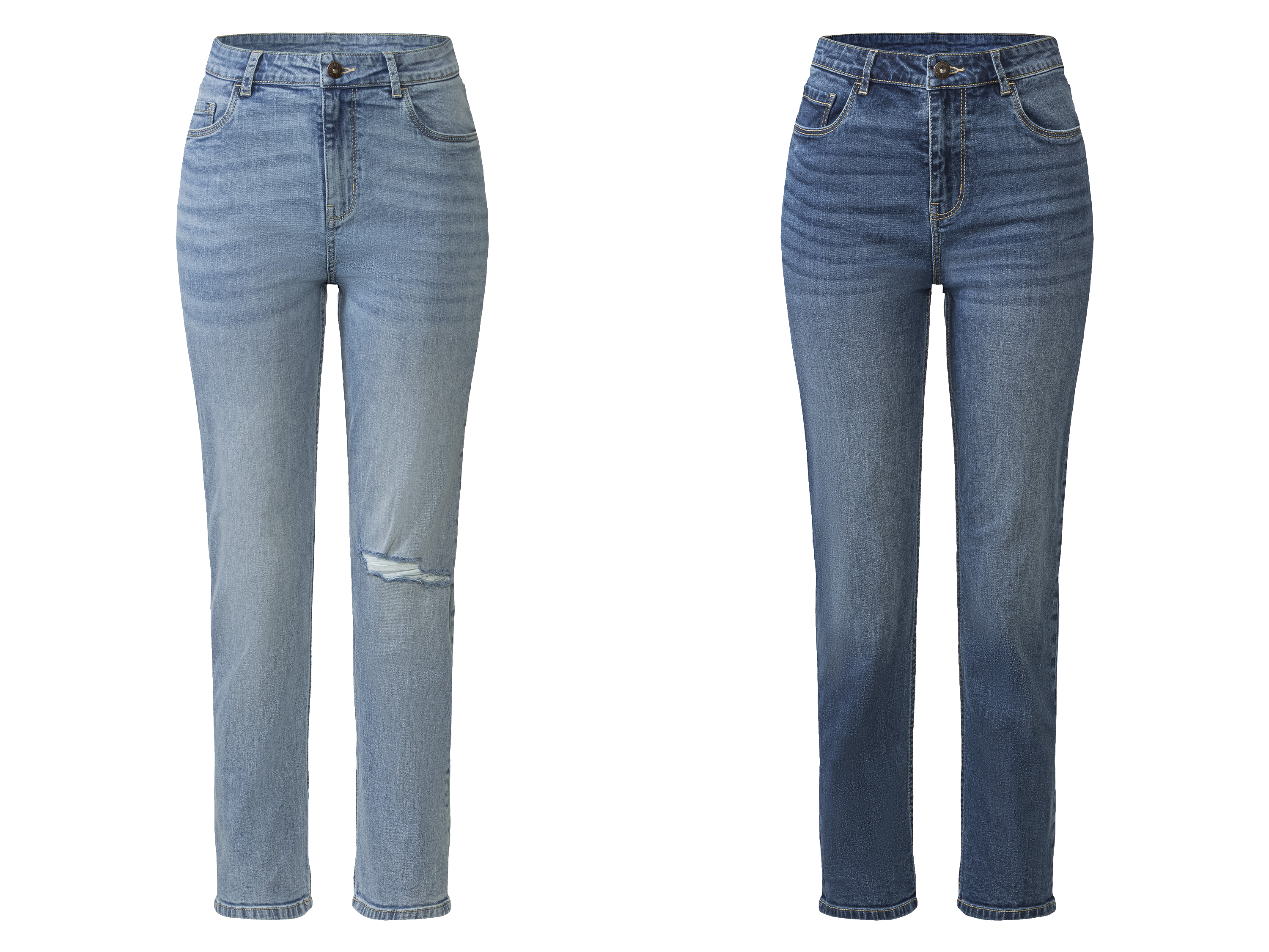 esmara® Jeansy damskie z bawełną straight fit