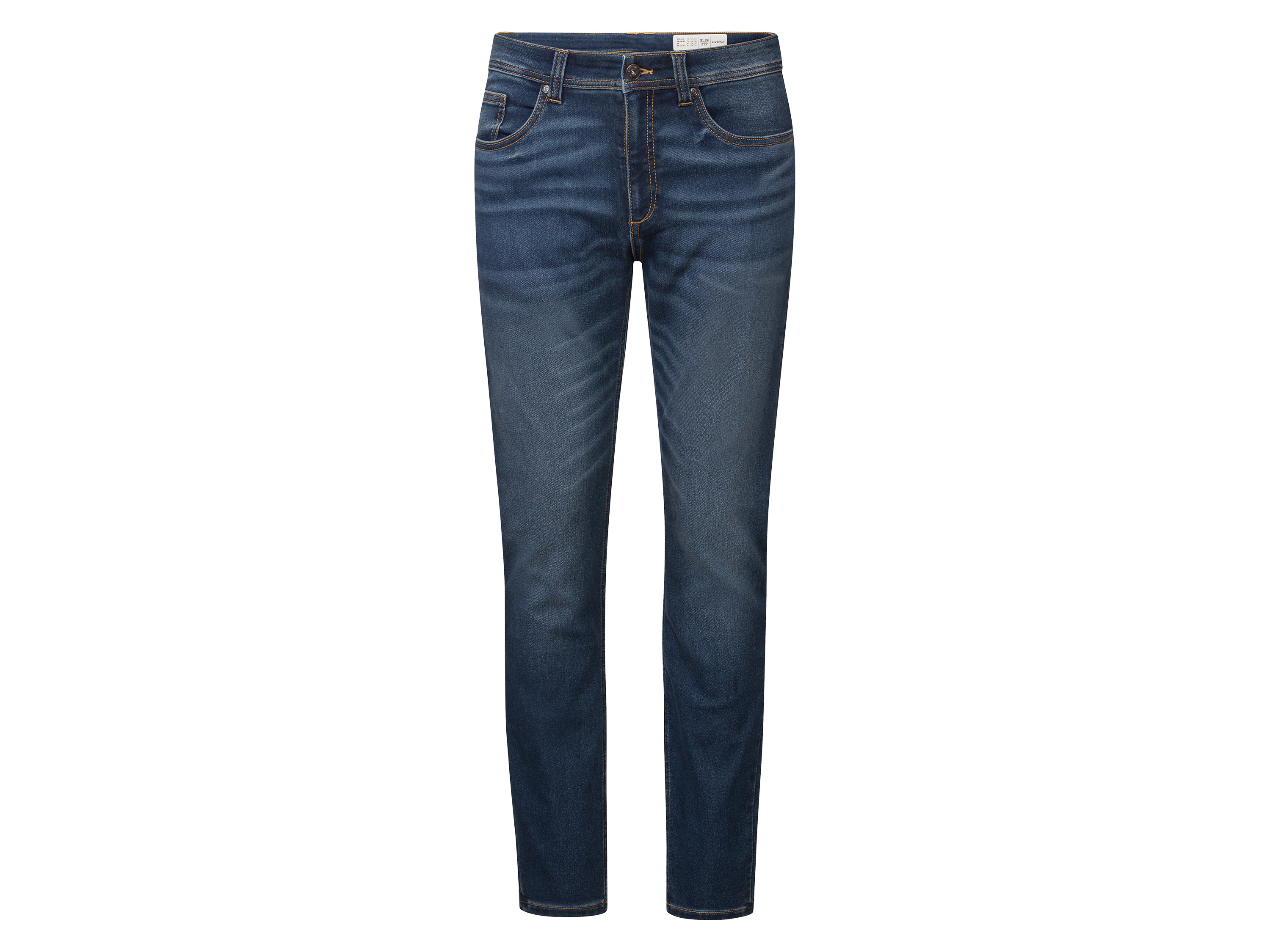 LIVERGY® Jeansy męskie, slim fit (Ciemnoniebieski, 54)