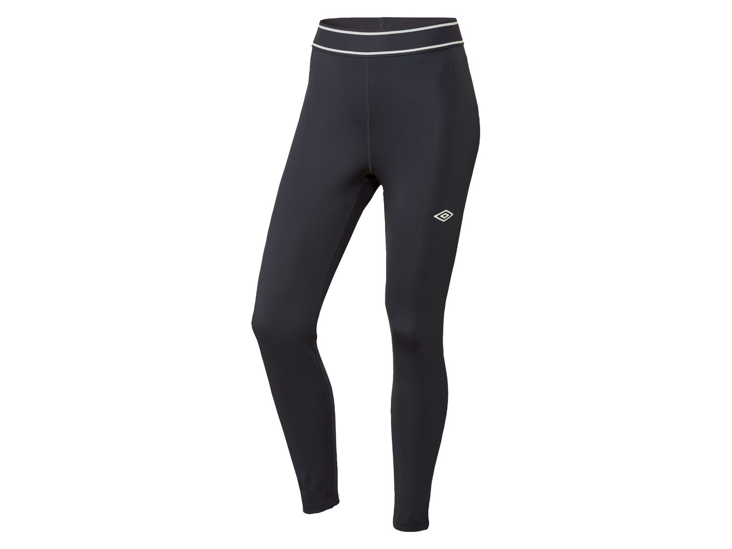 UMBRO Legginsy damskie, idealne dopasowanie (M, Czarny)