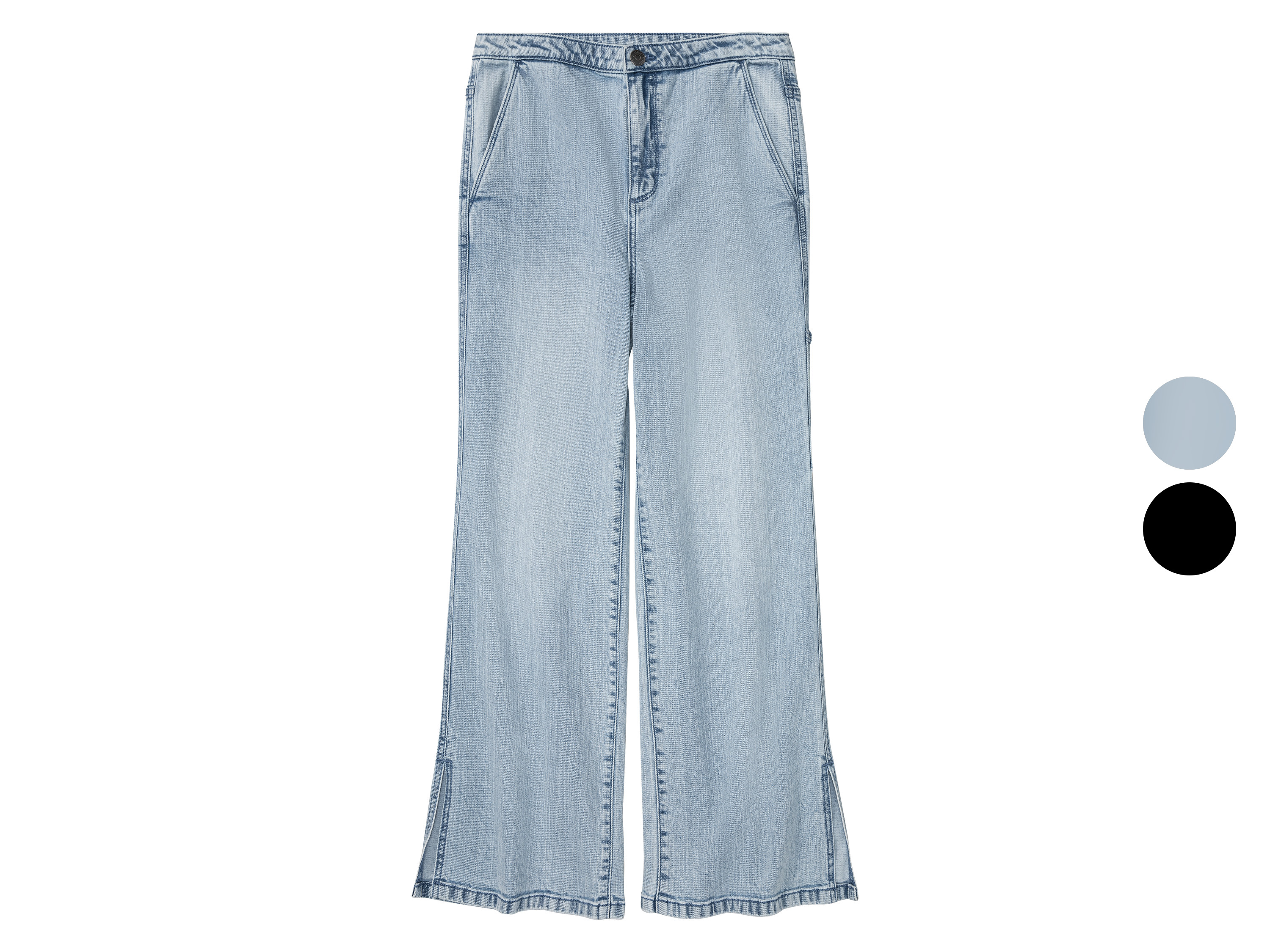 pepperts!® Jeansy dziewczęce z bawełną, wide leg