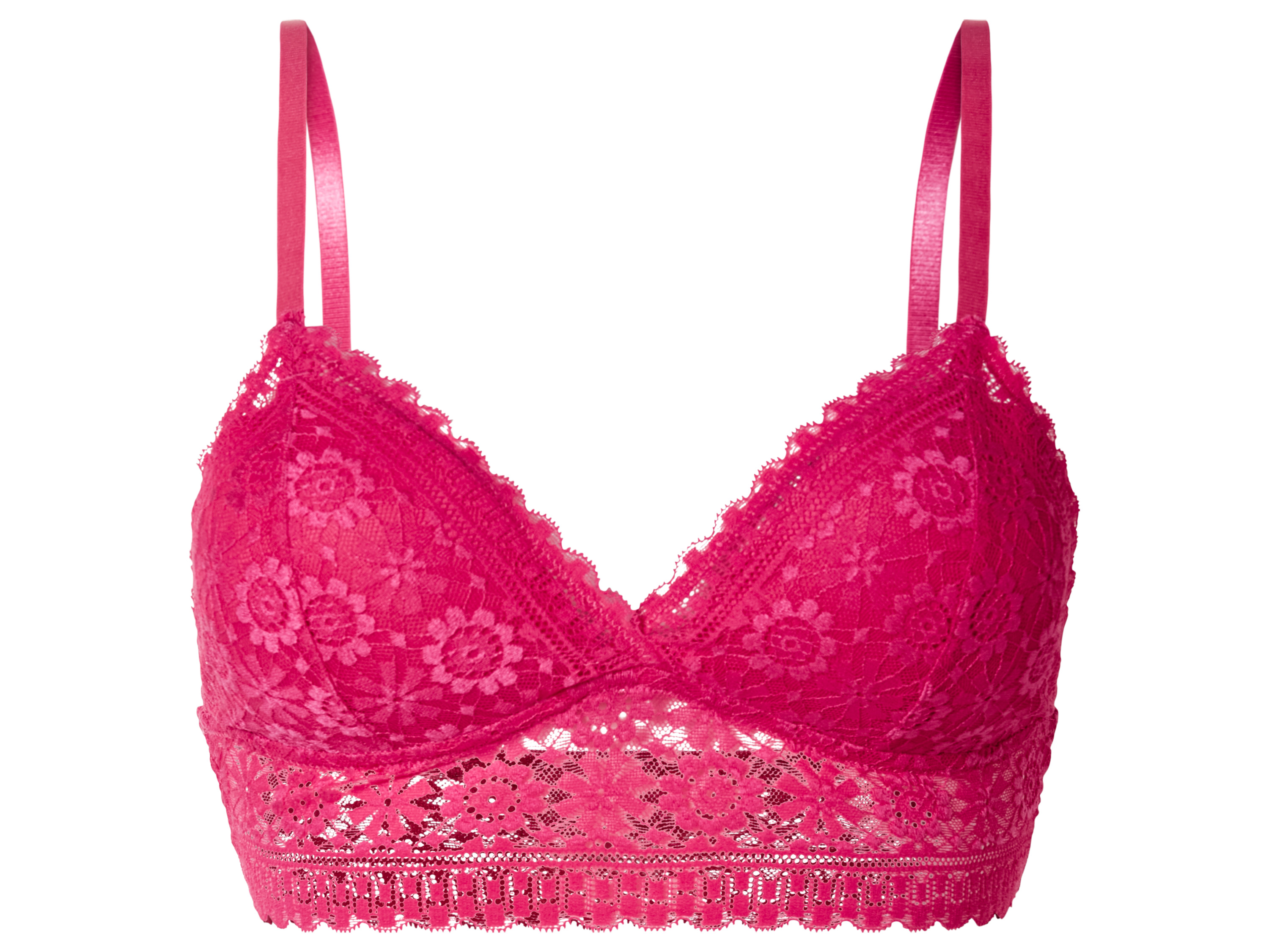 esmara® Biustonosz typu bustier z koronką (Różowy, M (40/42))