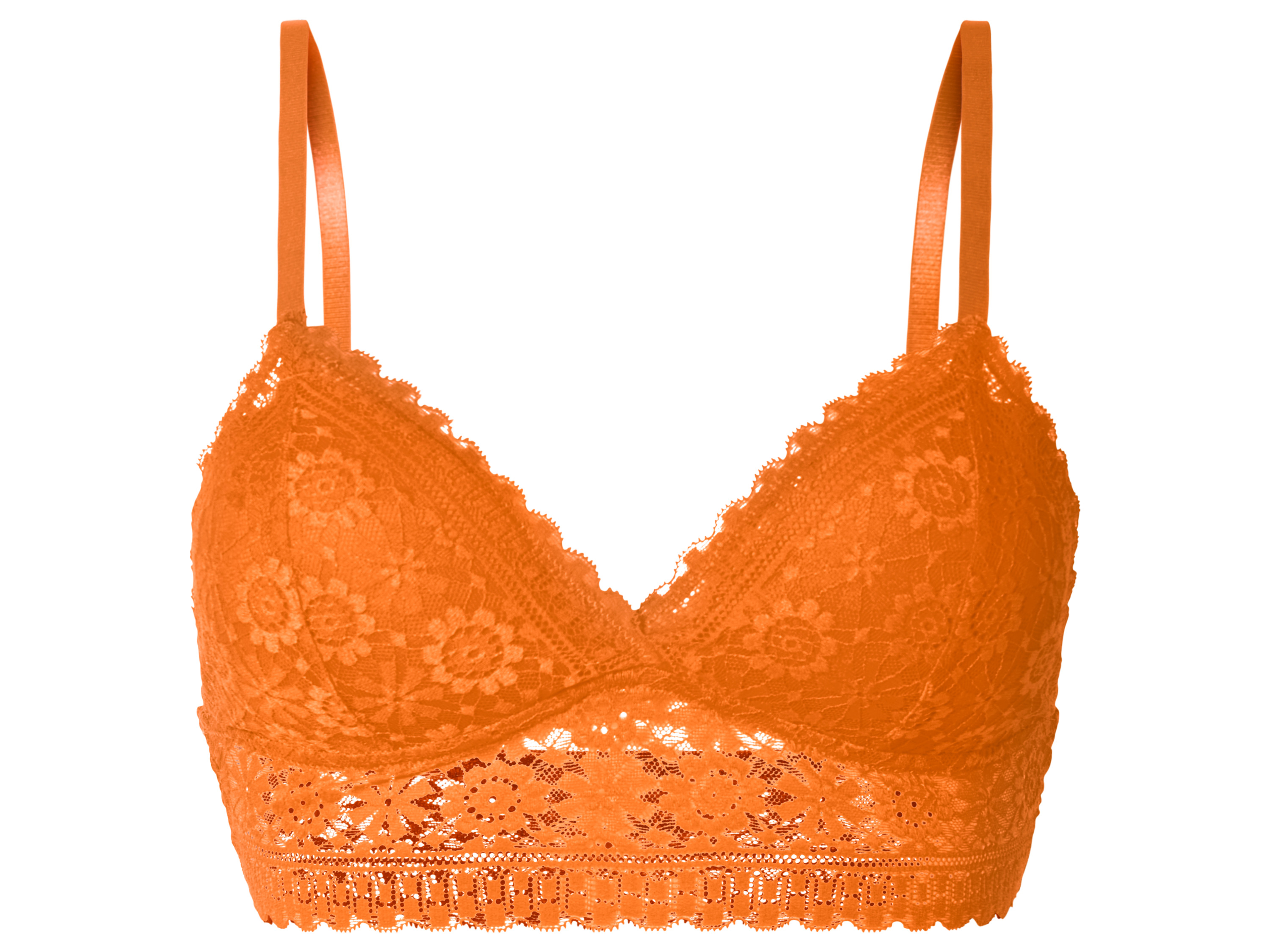 esmara® Biustonosz typu bustier z koronką (Pomarańczowy, S (36/38))