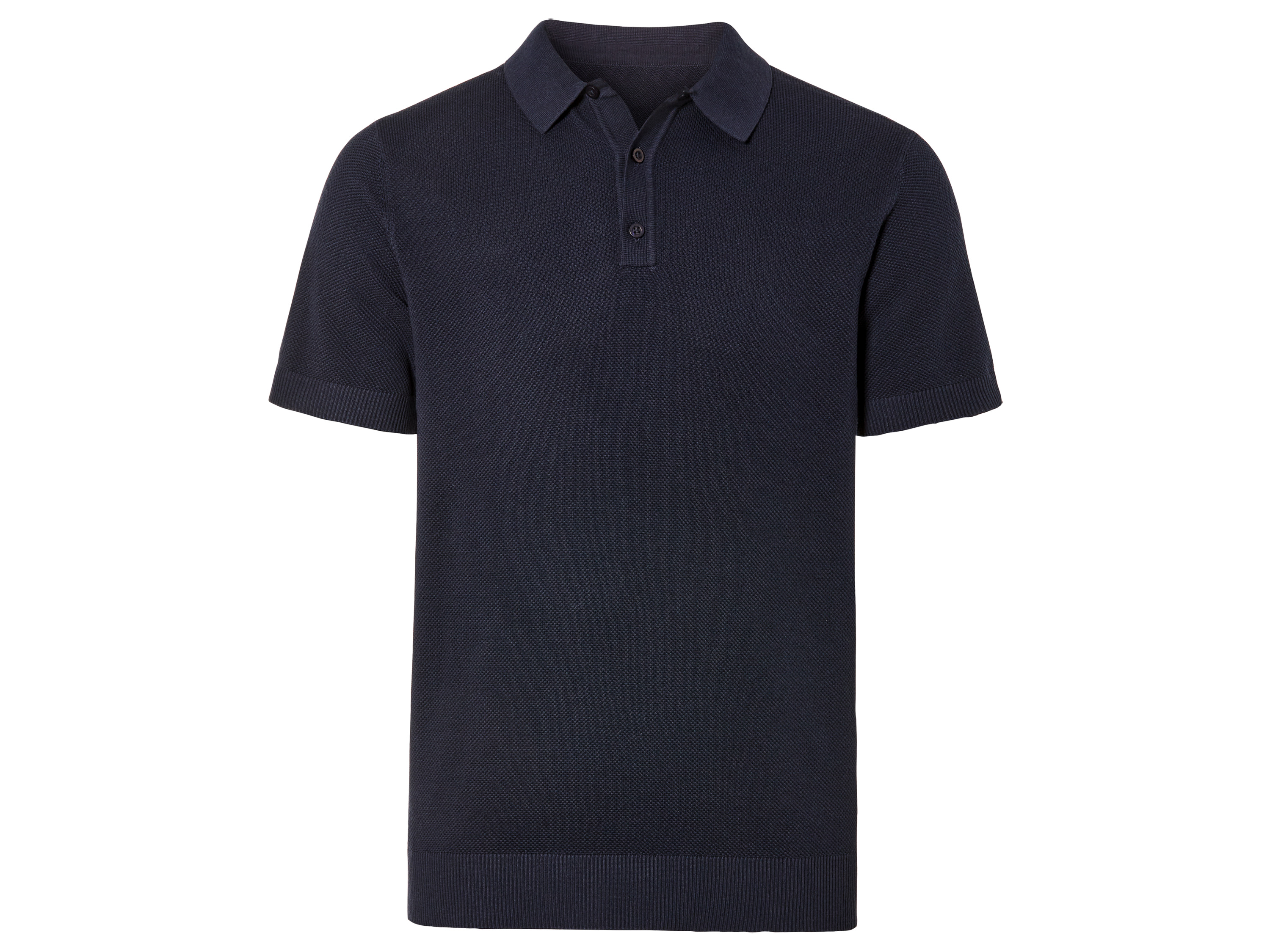 LIVERGY® Koszulka polo męska z bawełny (Granatowy, M (48/50))