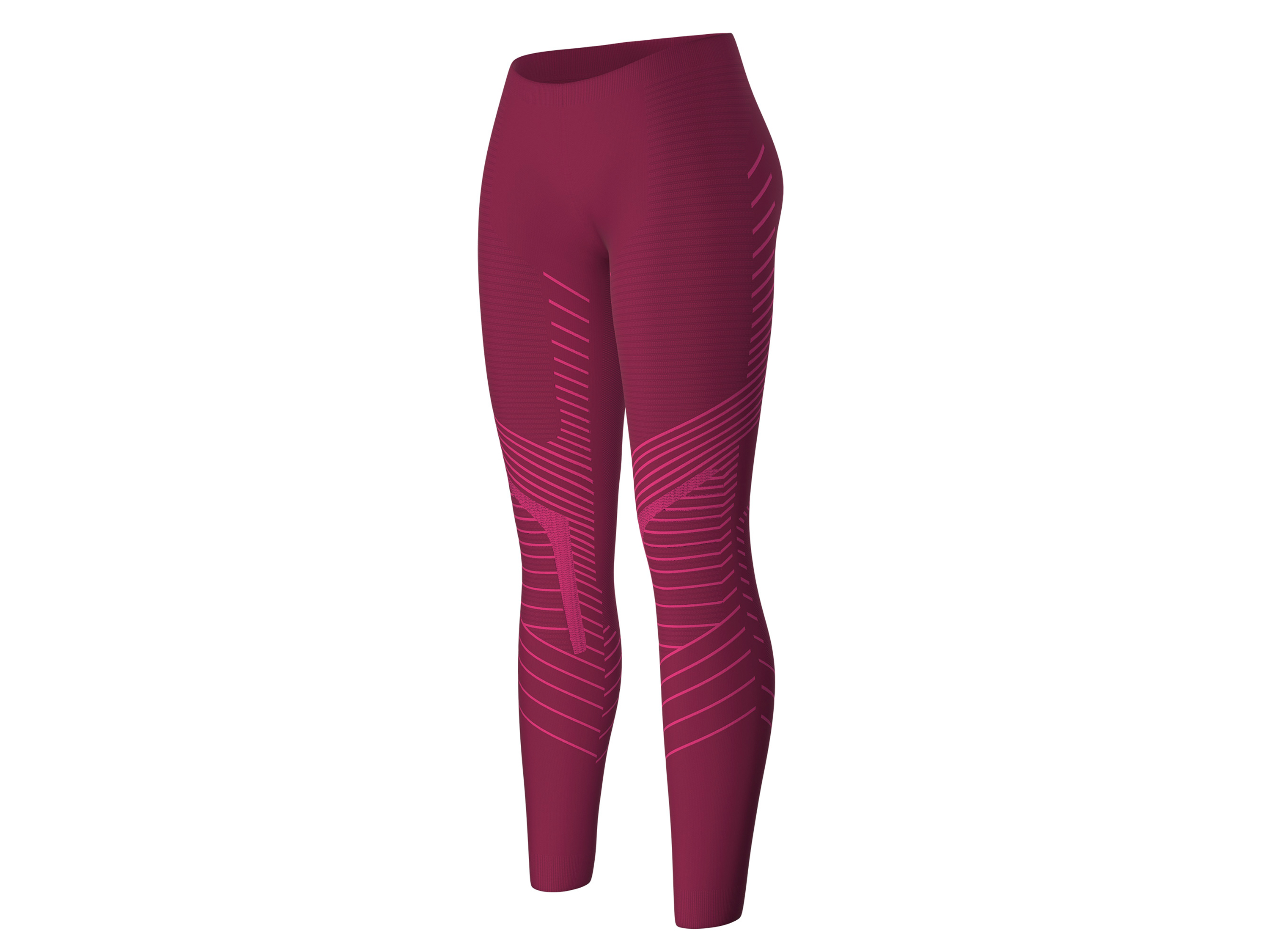 CRIVIT Legginsy funkcyjne damskie ze strefami Thermo-Knit (XS (32/34), Fioletowy)