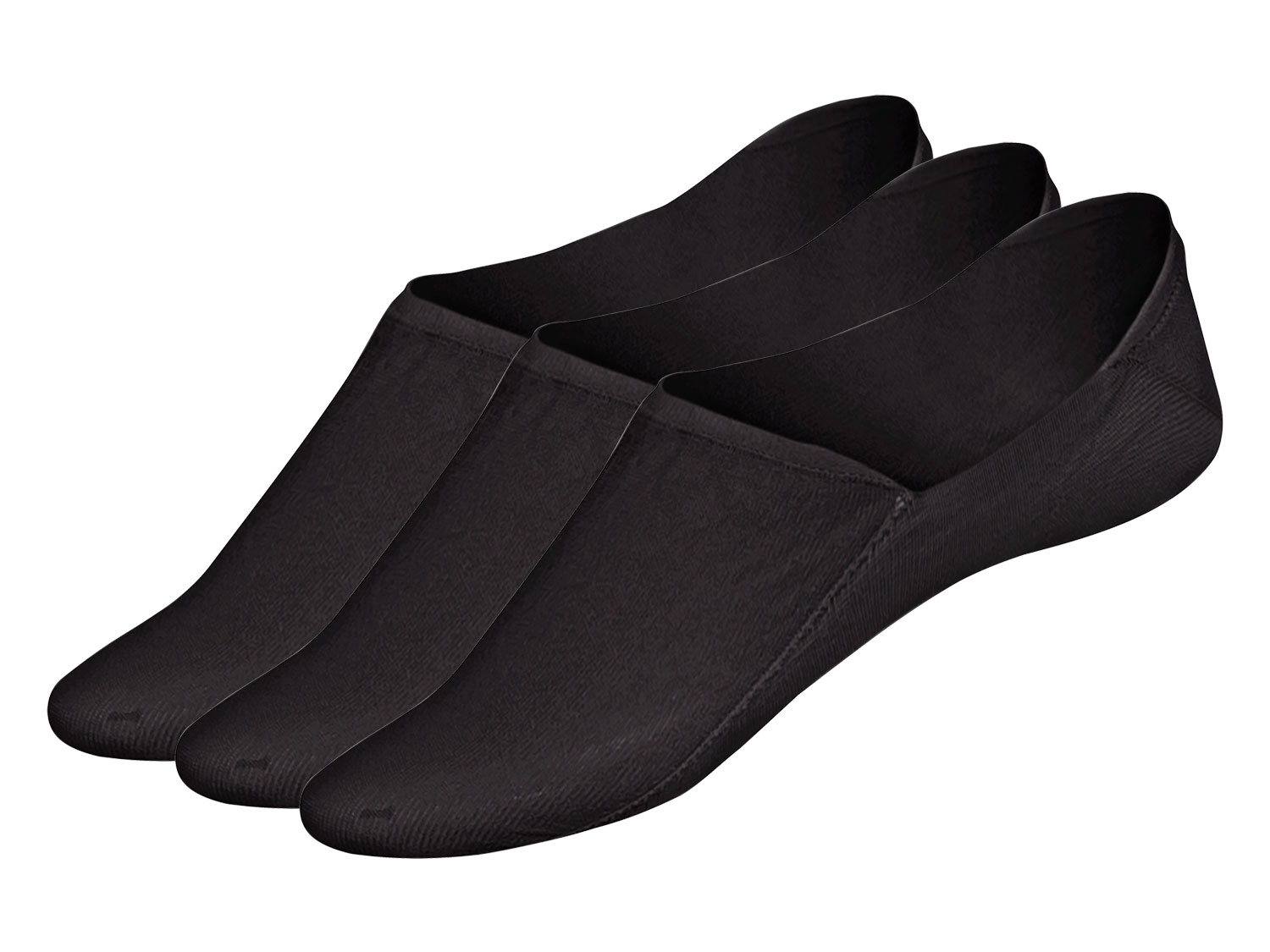 esmara® Stopki do balerin, 3 pary (High-Cut, 35-38, Czarny)