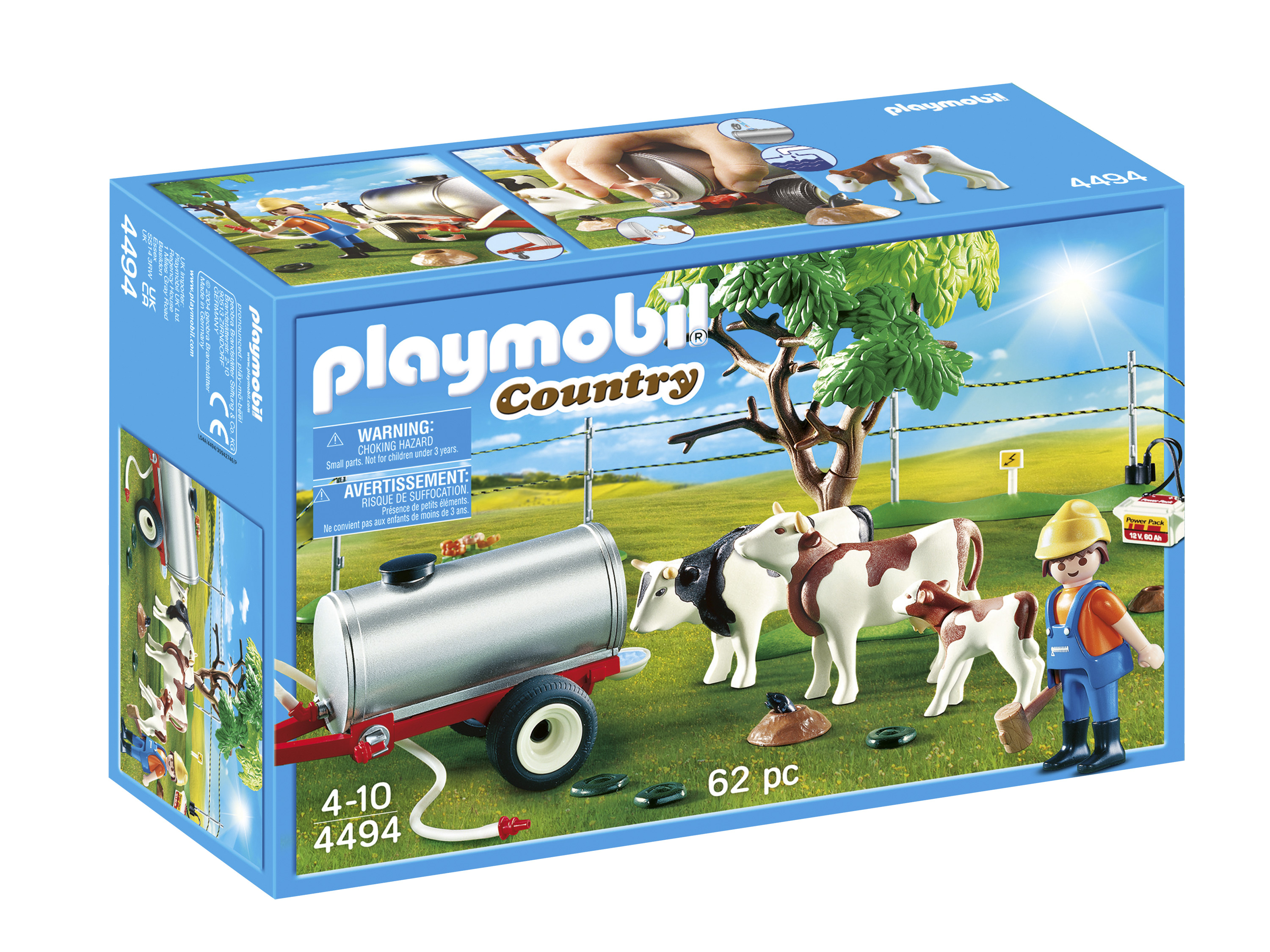 Фото - Конструктор Playmobil Zestaw z figurką  (Pastwisko dla krów z poidłem)