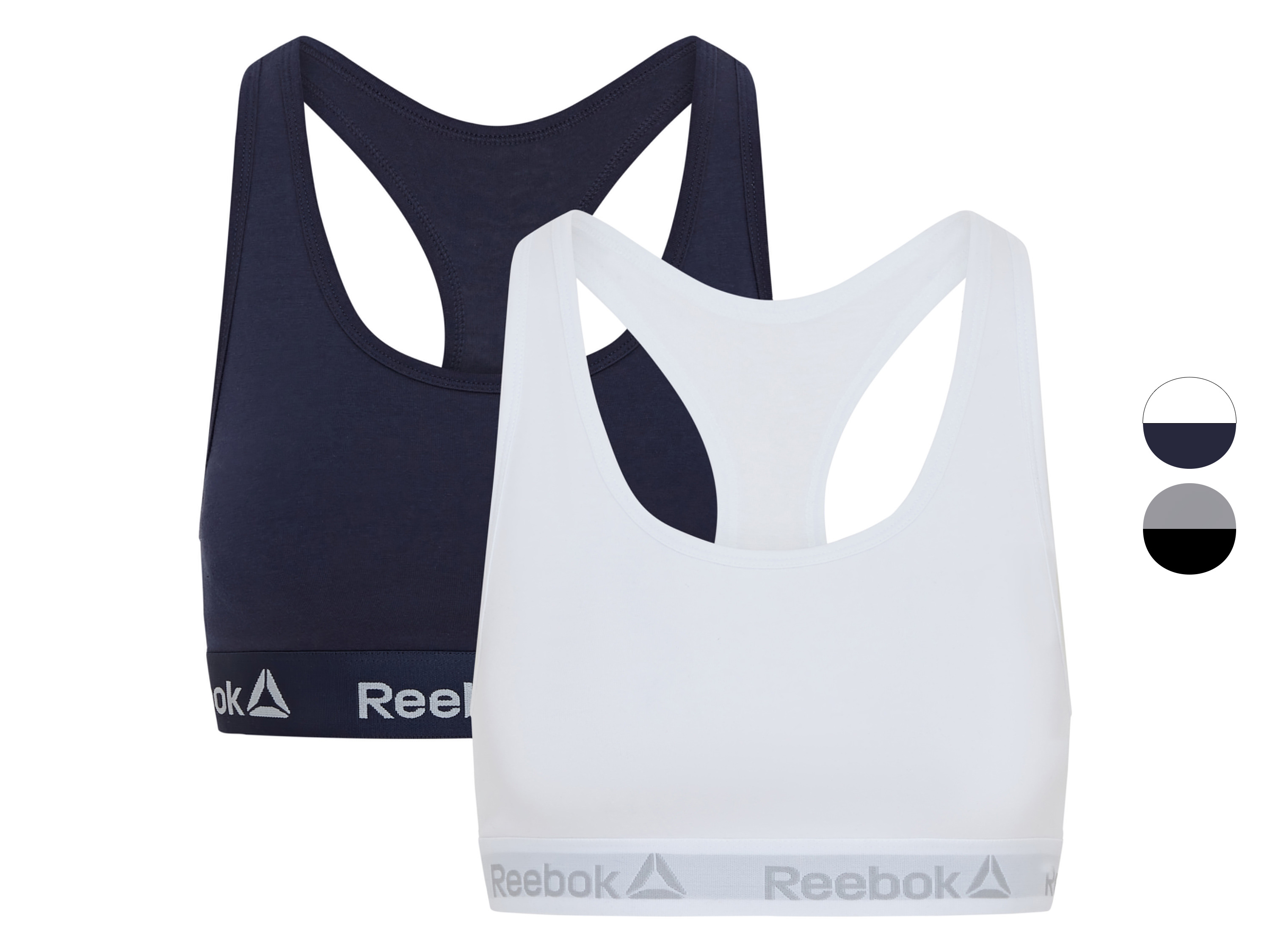 Reebok Biustonosz sportowy damski, 2 sztuki