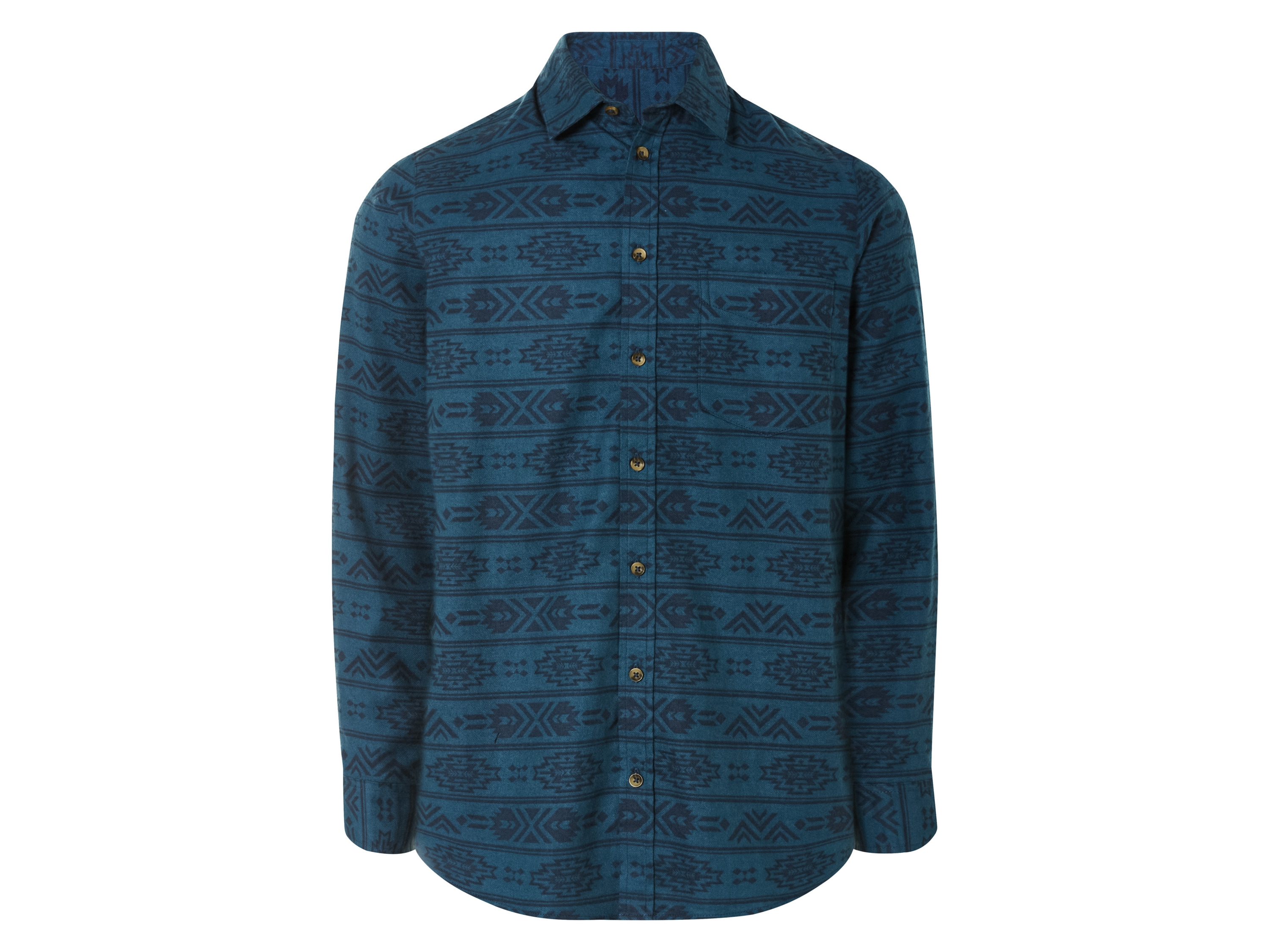 LIVERGY® Flanelowa koszula męska casualowa (XXL (45/46), We wzory/niebieski/navy)