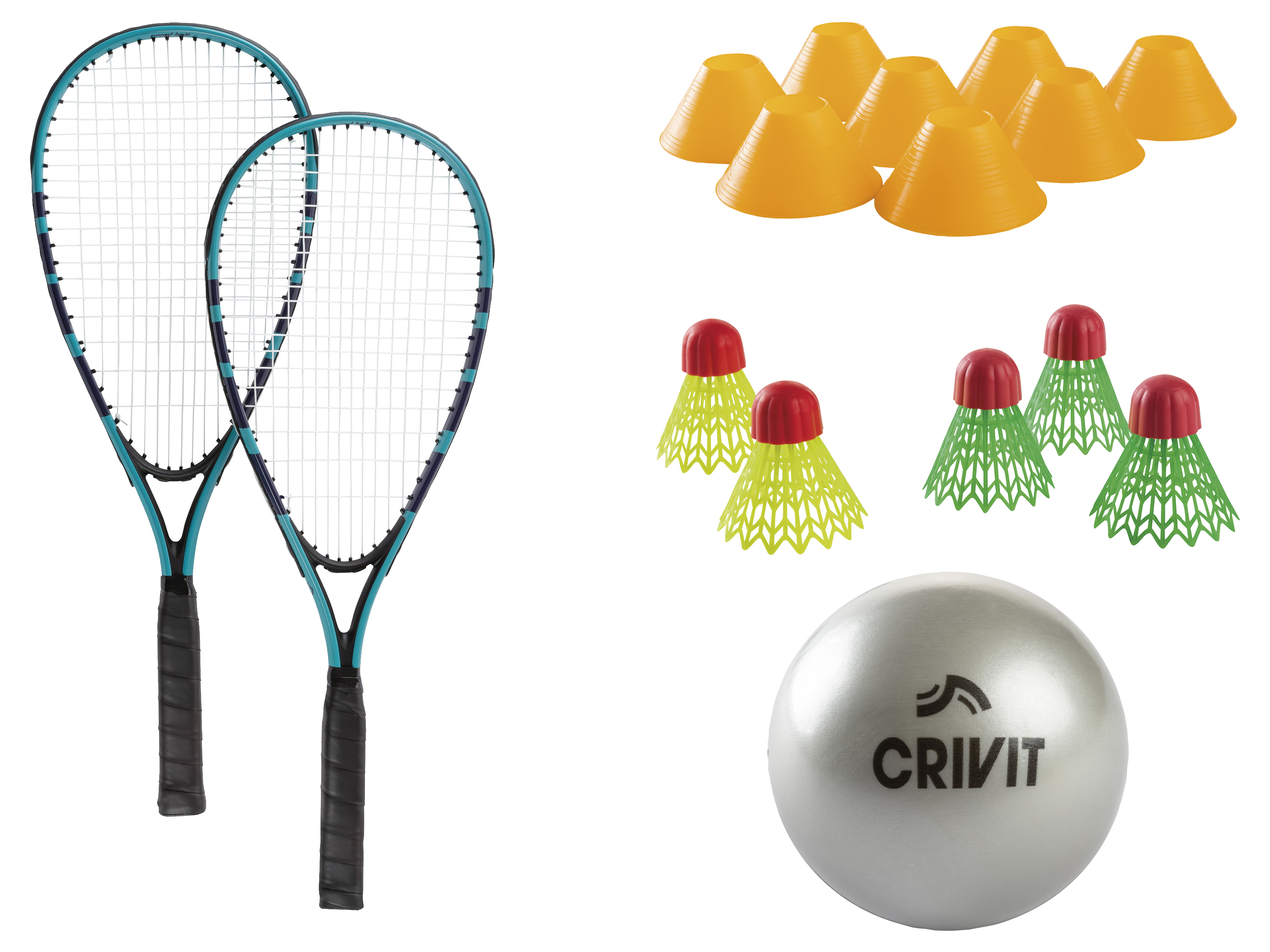 CRIVIT Zestaw do rapid ball, dla 2 graczy (Jasnoniebieski/niebieski)