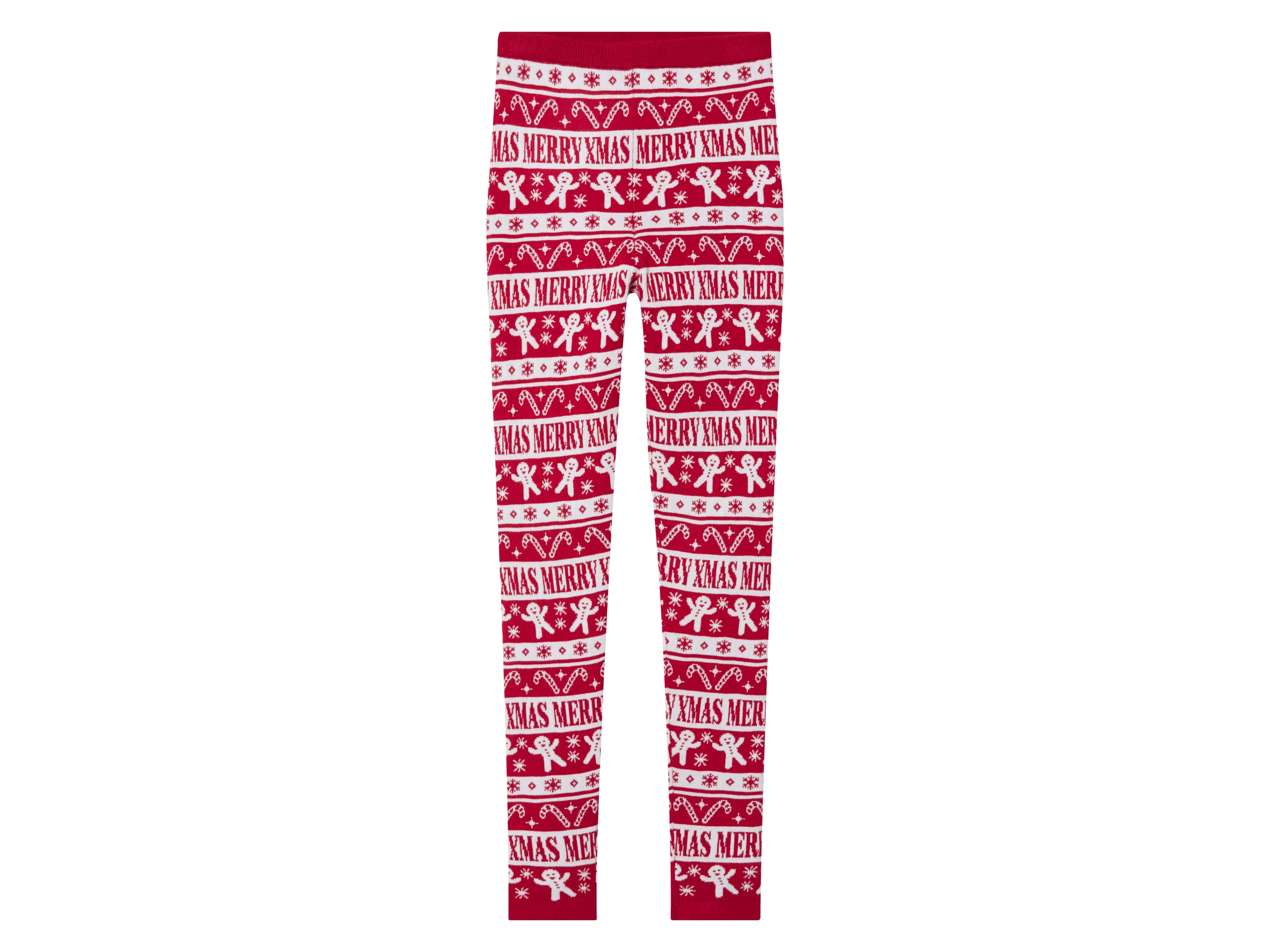 pepperts!® Legginsy świąteczne dziewczęce z dzianiny (158/164, Czerwony)