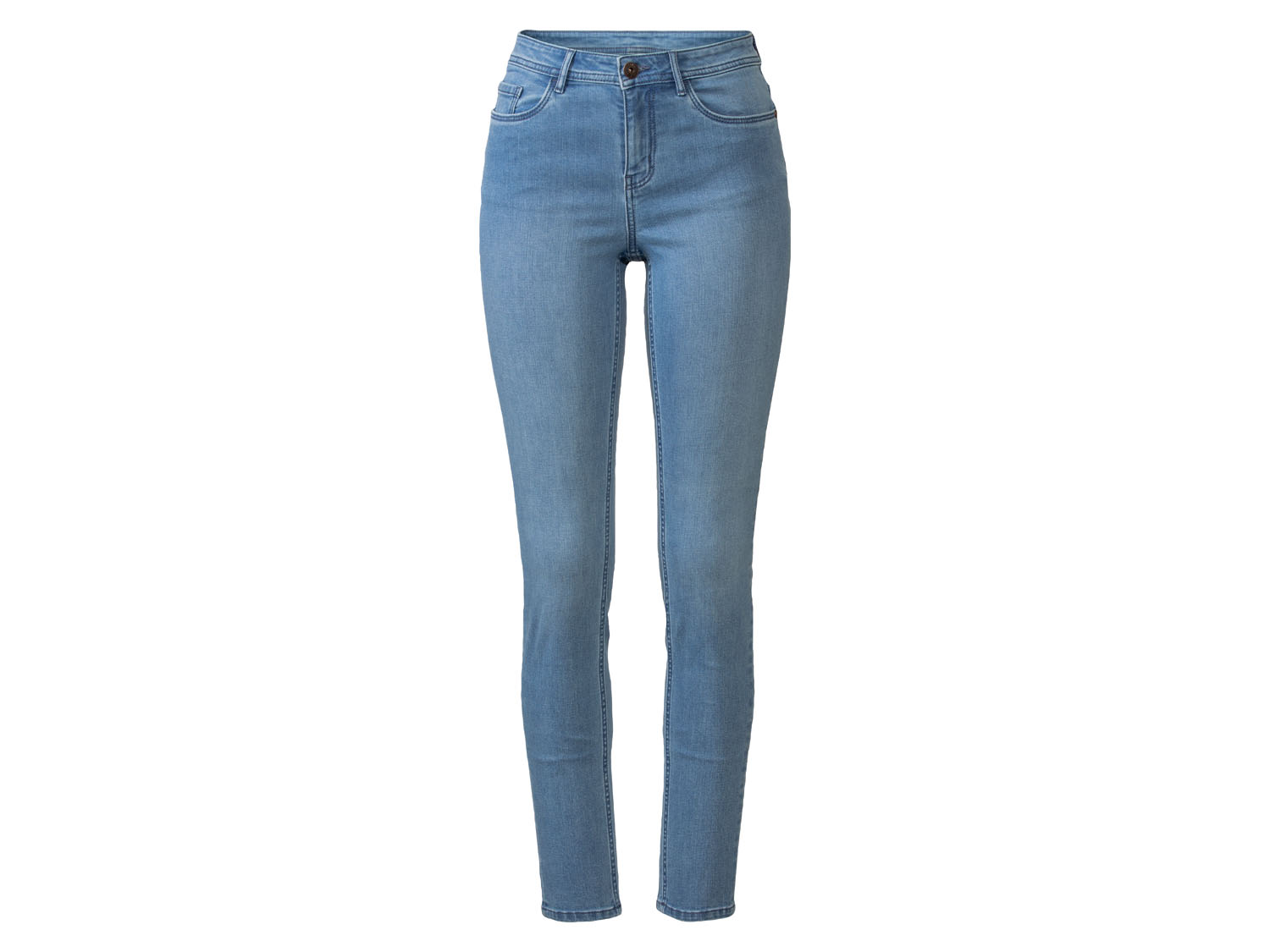 esmara® Jeansy damskie z bawełną, Super Skinny Fit (36, wysoka sylwetka, Jasnoniebieski)