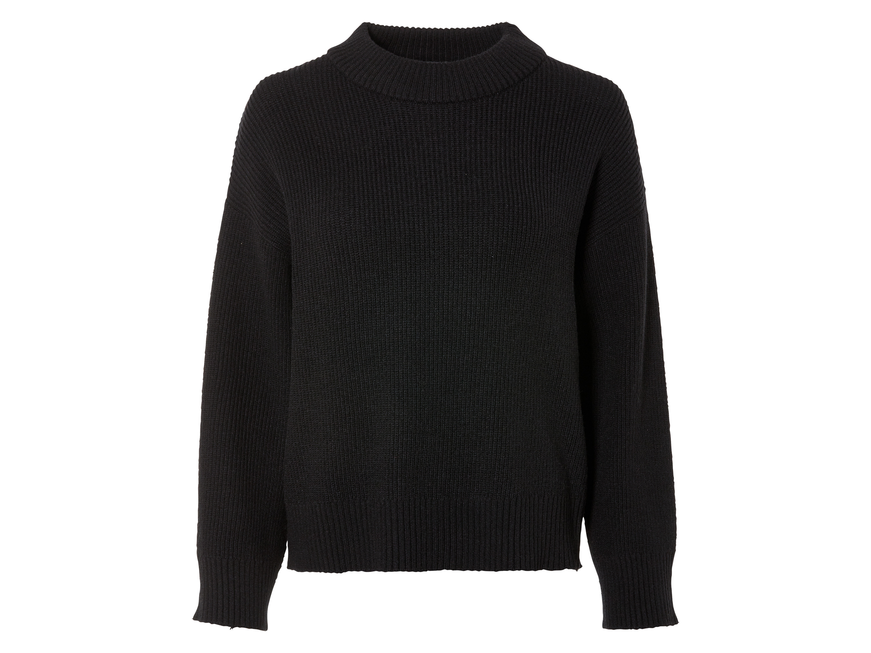 esmara® Sweter damski z dzianiny   (S (36-38), Czarny)