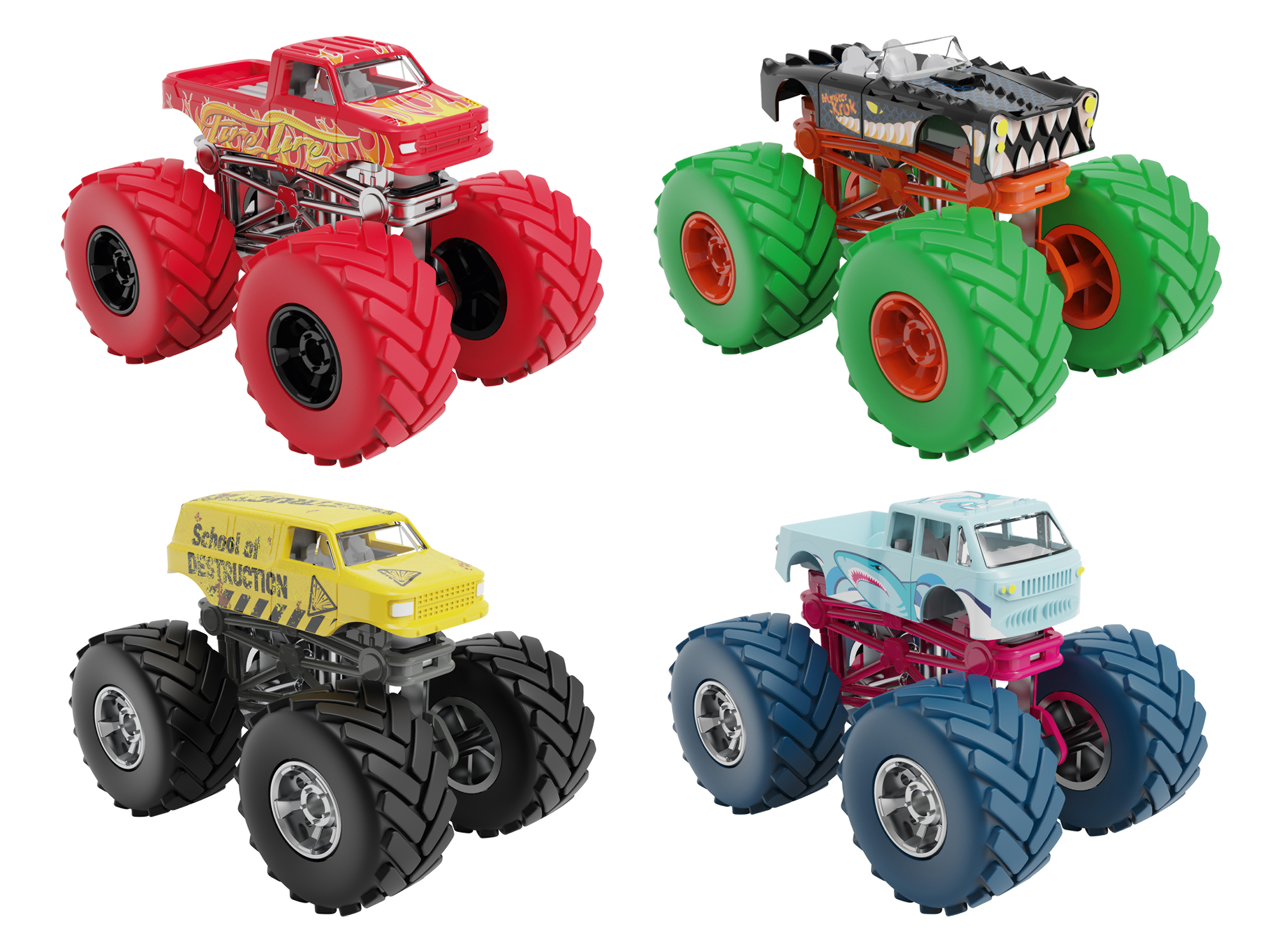 Playtive Monster Trucki Racers, skala 1:64