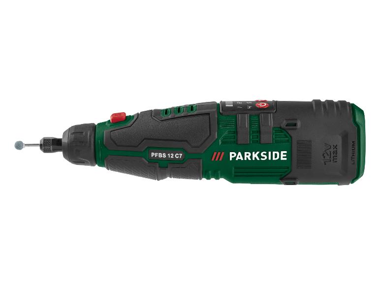 PARKSIDE® Akumulatorowa multiszlifierka 12 V, PFBS 12 C7 (z przewodem USB-C do ładowania)