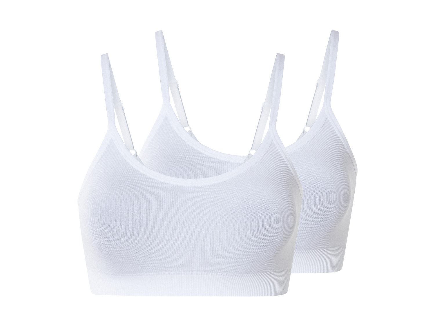 esmara® Biustonosz typu bustier, 2 sztuki (XL (48/50), Biały)