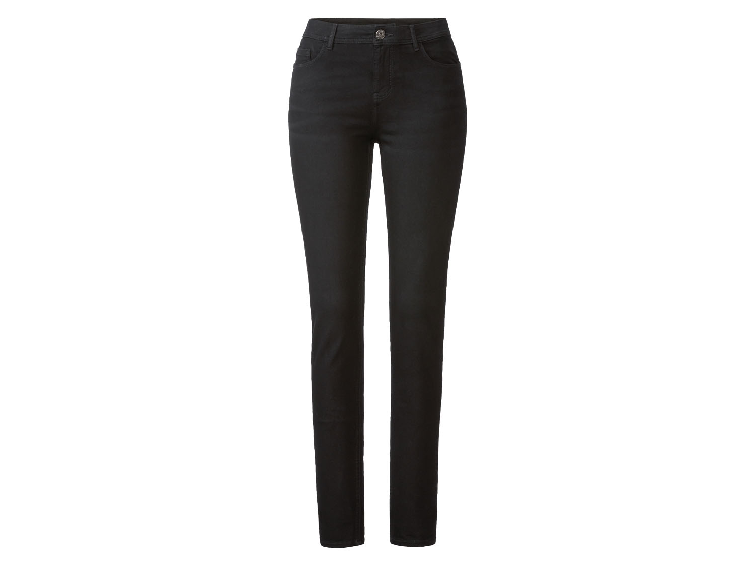 esmara® Jeansy damskie, Super Skinny Fit	 (34, Czarny)