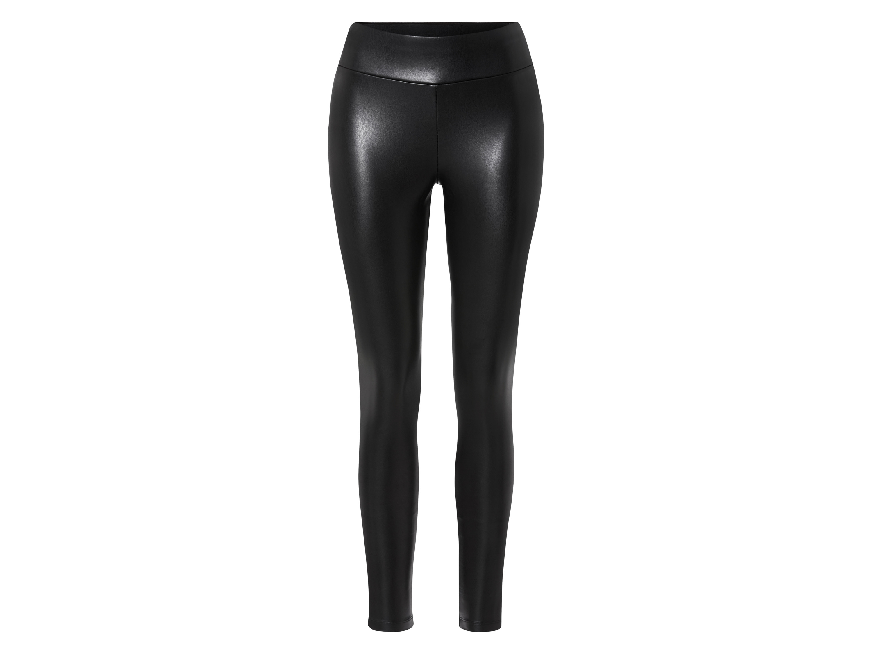 esmara® Legginsy damskie o wyglądzie skóry (34, Czarny)