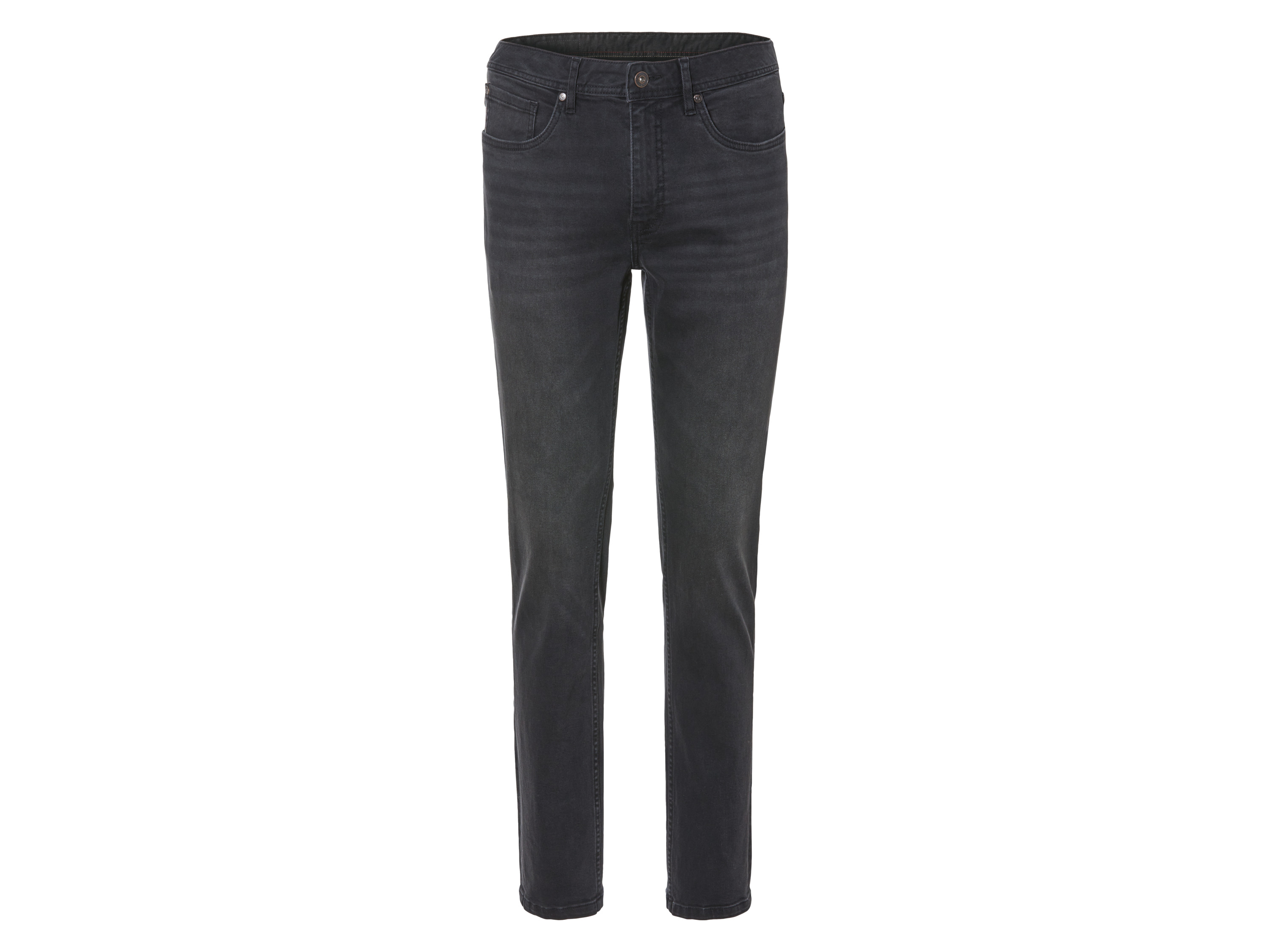 LIVERGY® Jeansy męskie z bawełną, slim fit (50 (34/32), Ciemnoszary)