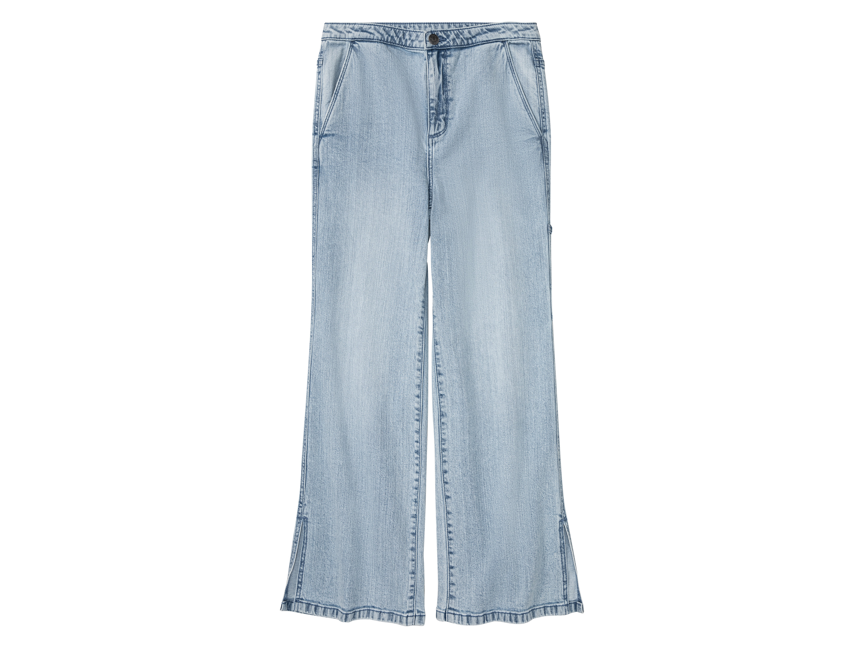 pepperts!® Jeansy dziewczęce z bawełną, wide leg (146, Niebieski)