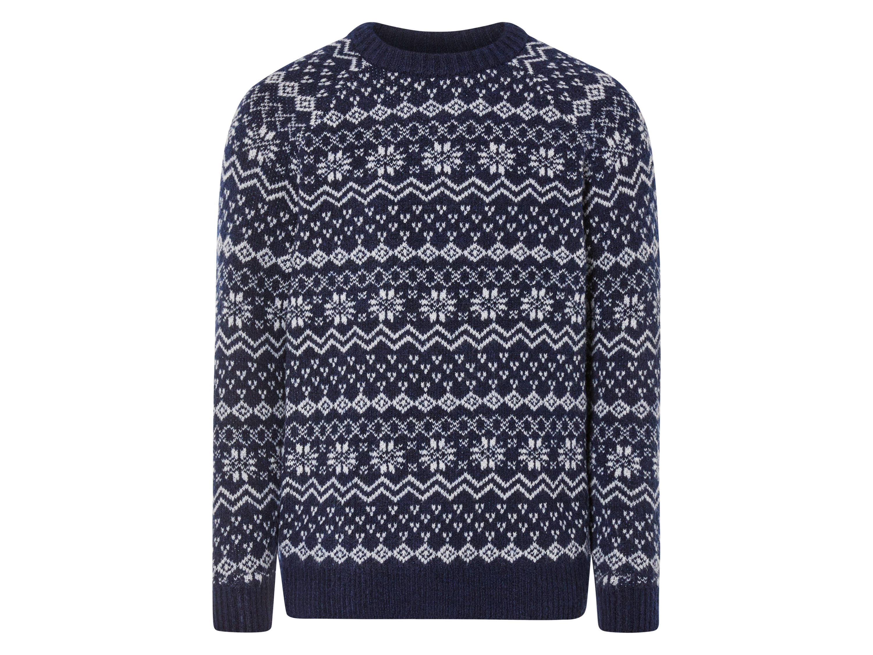 LIVERGY® Sweter świąteczny męski (L (52/54), Niebieski)