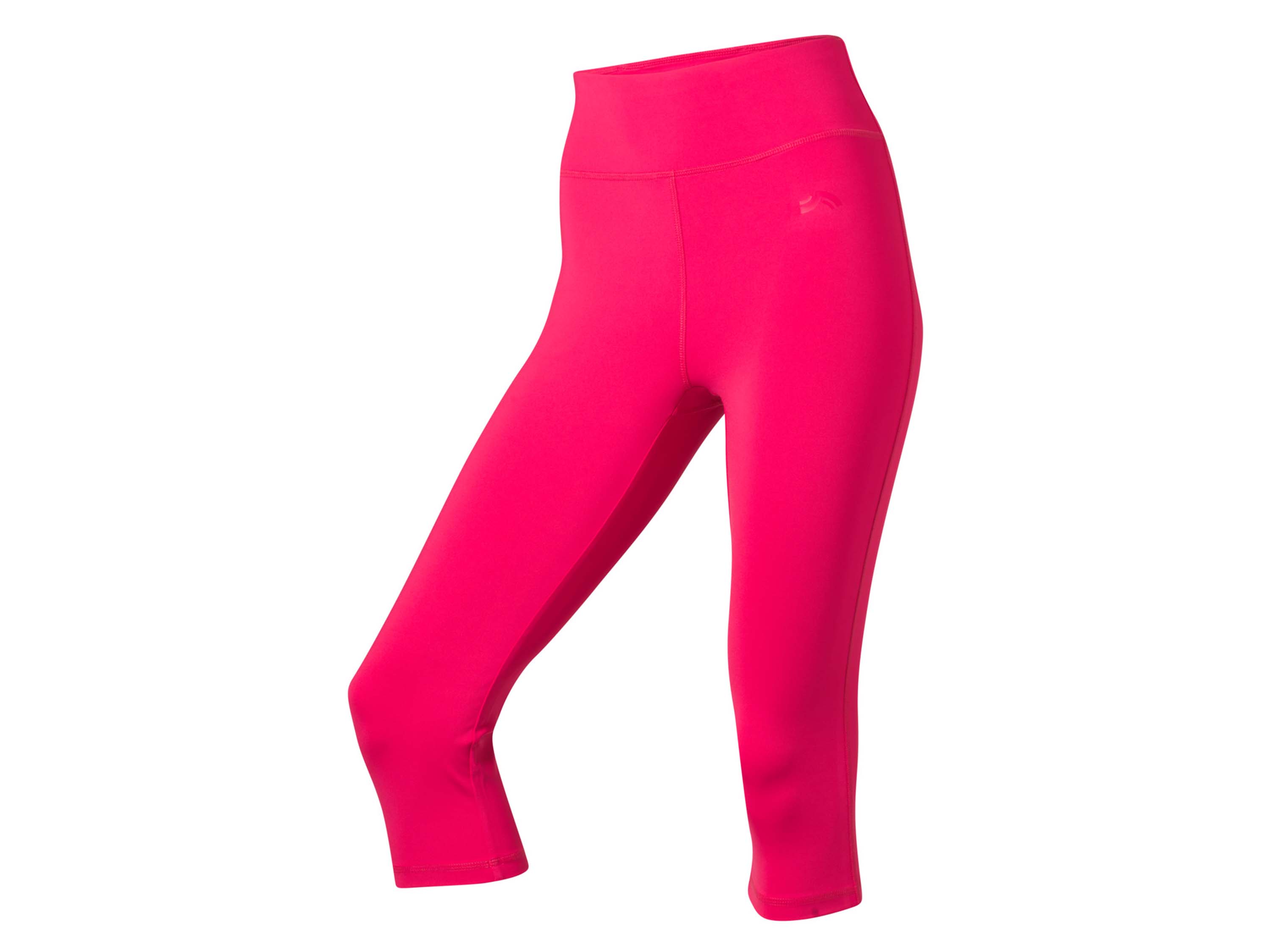 CRIVIT Legginsy sportowe damskie 3/4 (L (44/46), Różowy)