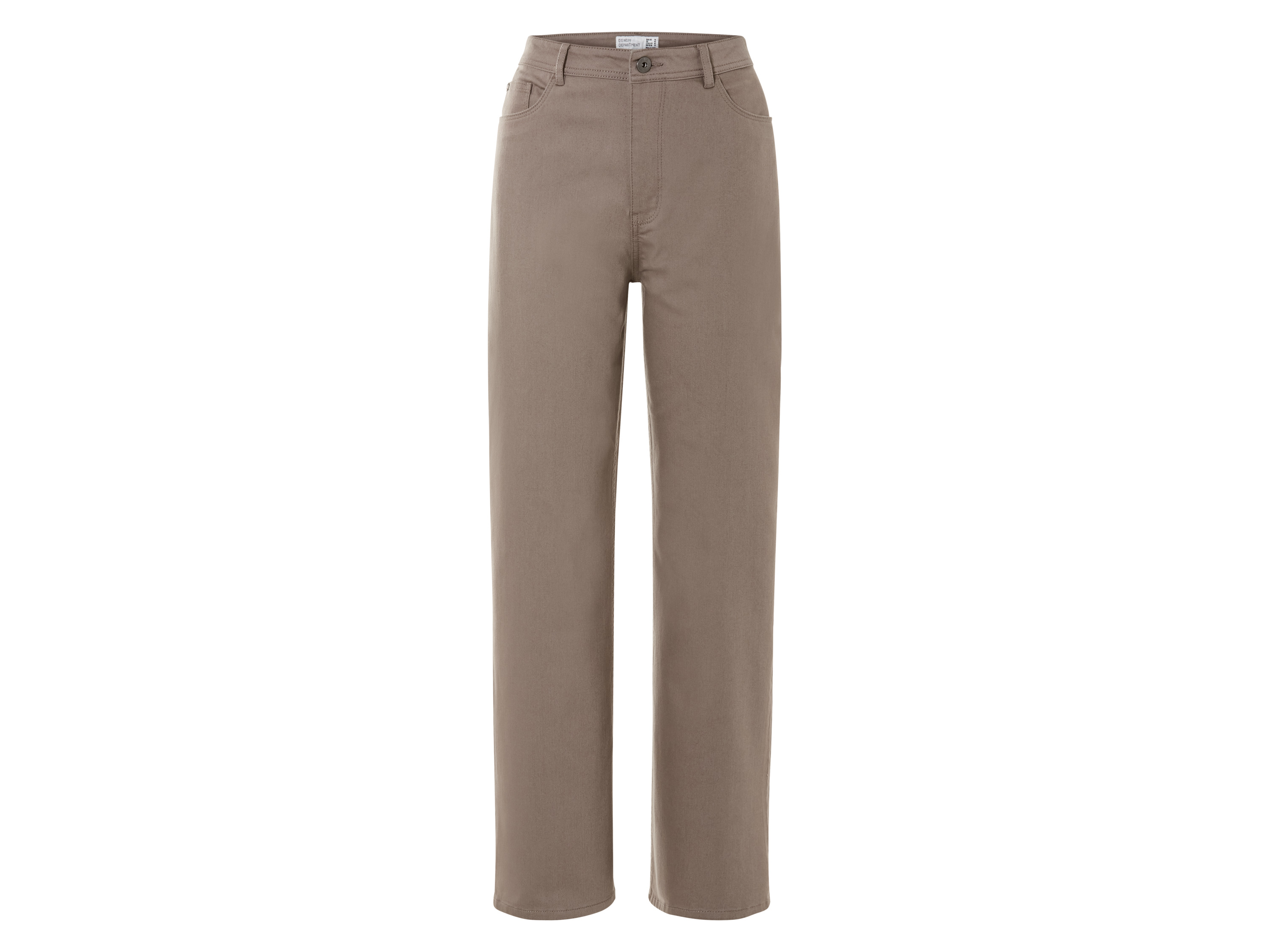 esmara® Jeansy damskie z bawełny, Straight Fit (40 (reg. Länge), Brązowy)