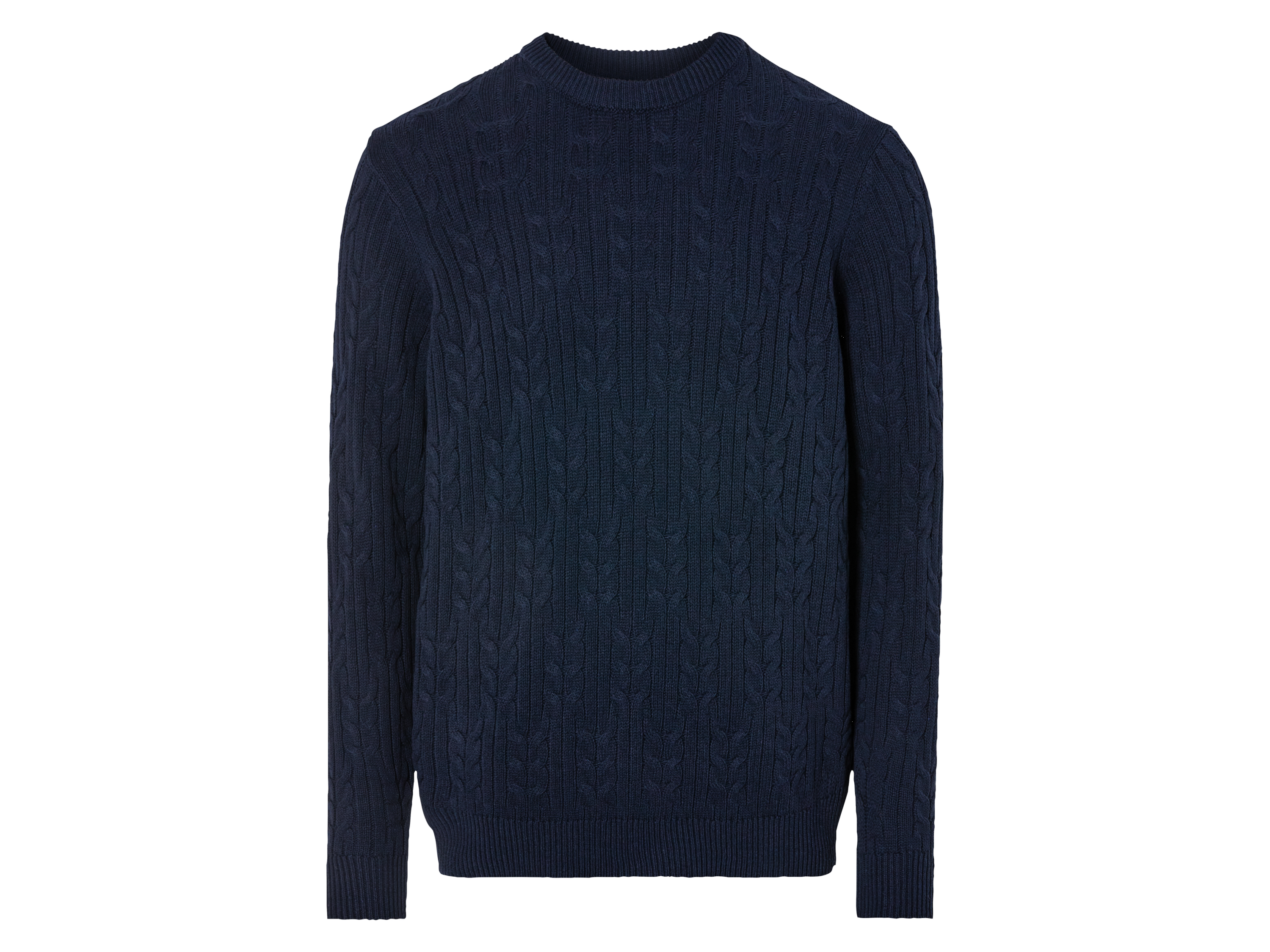 LIVERGY® Sweter męski z grubej dzianiny (XL (56/58), Ciemnoniebieski)