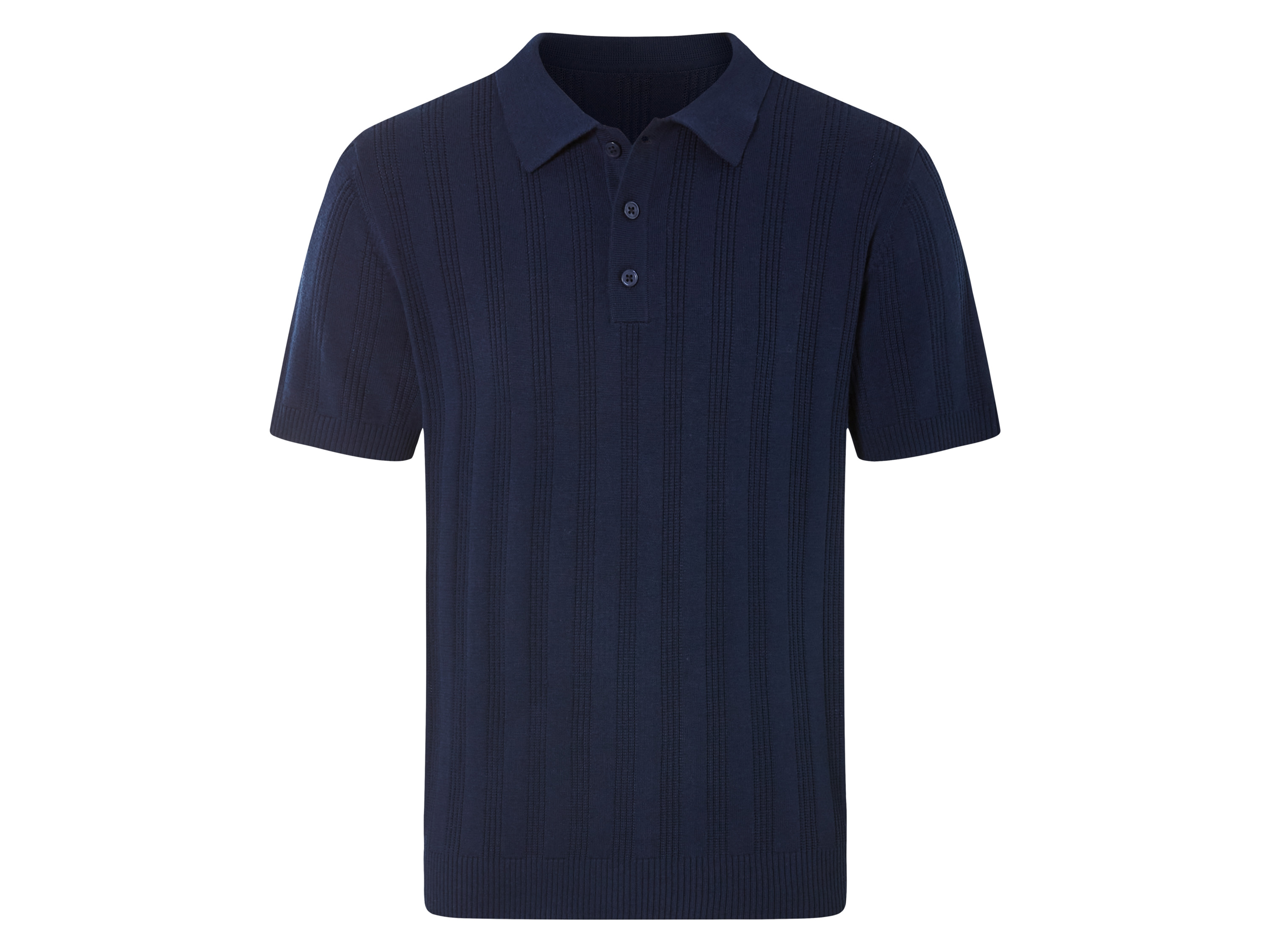 LIVERGY® Koszulka polo męska z dzianiny (Granatowy, M (48/50))