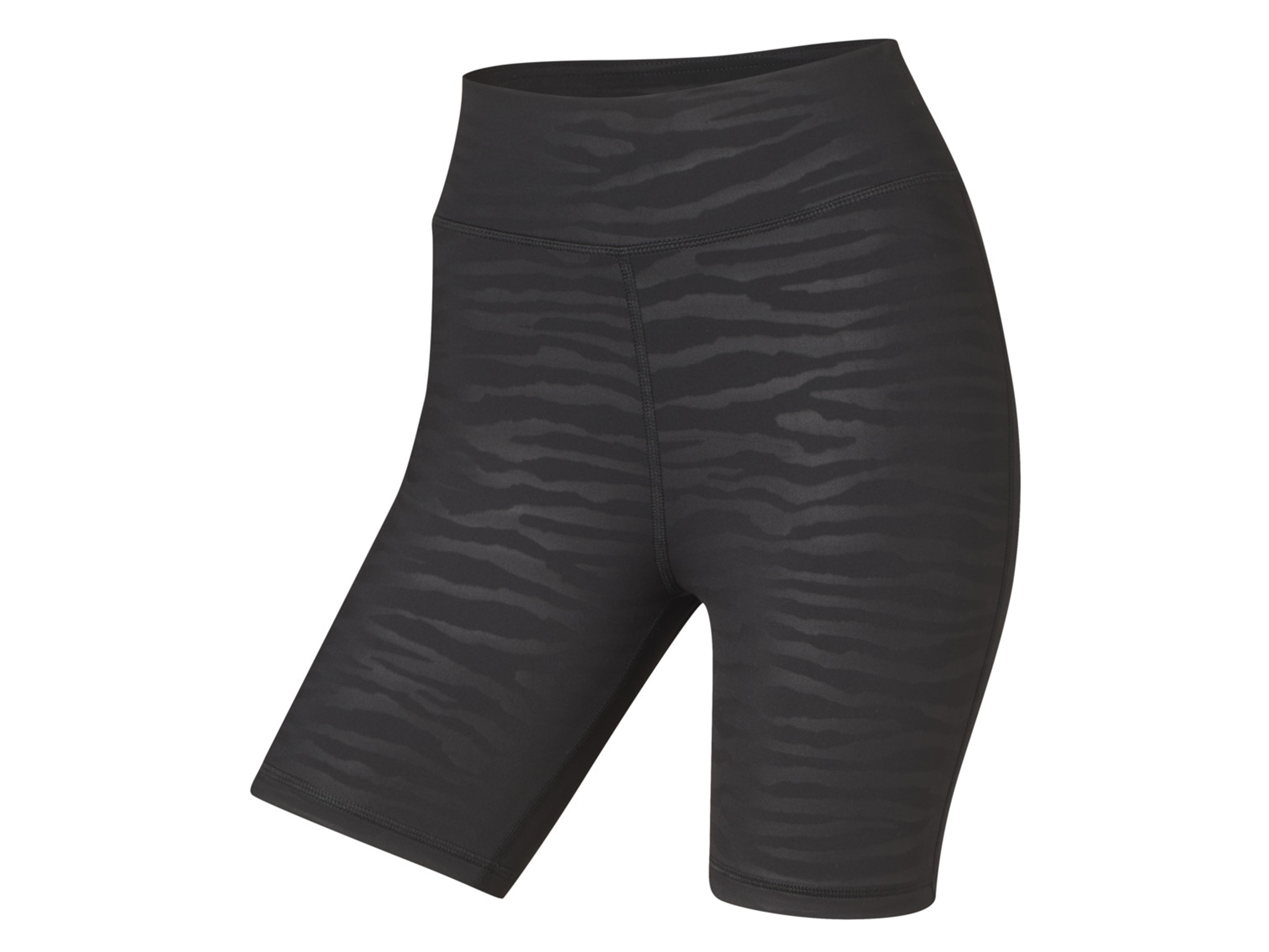 CRIVIT Legginsy kolarki z efektem push-up (S(36/38), Czarny/wzorzysty)