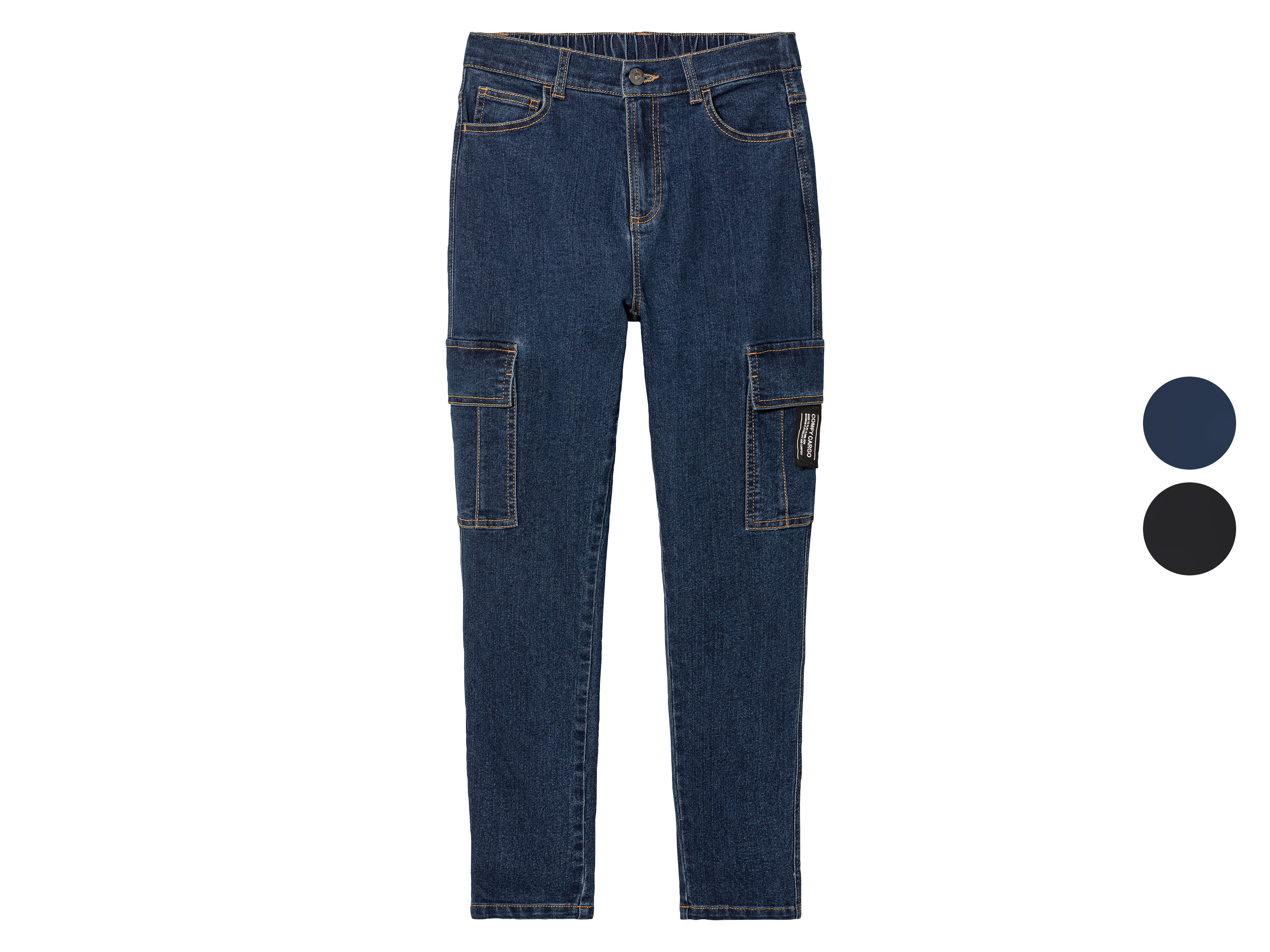 pepperts!® Jeansy chłopięce cargo, slim fit