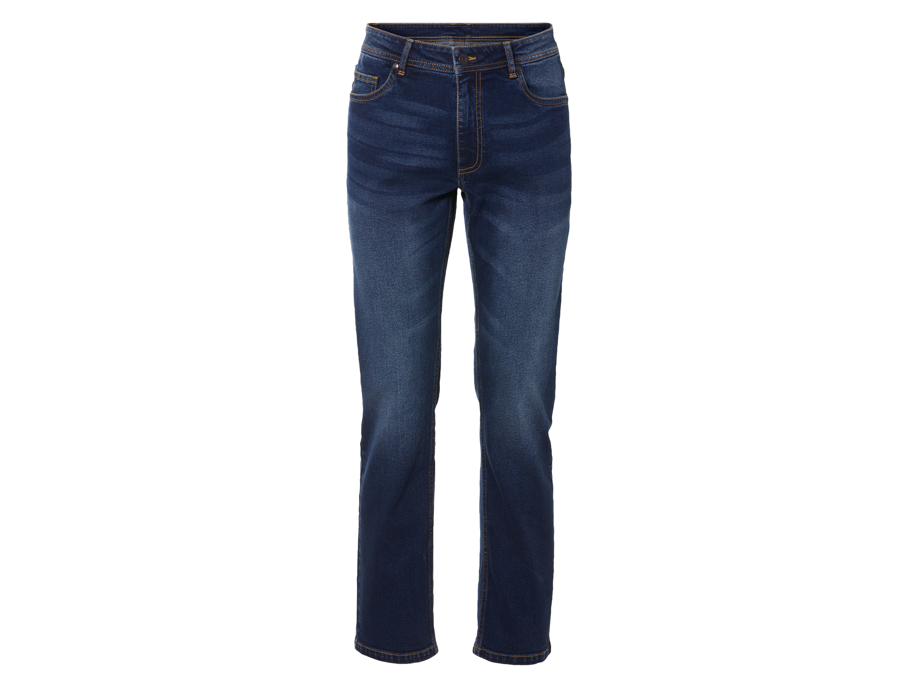 LIVERGY® Jeansy męskie, straight fit (48 (32/32), Ciemnoniebieski)