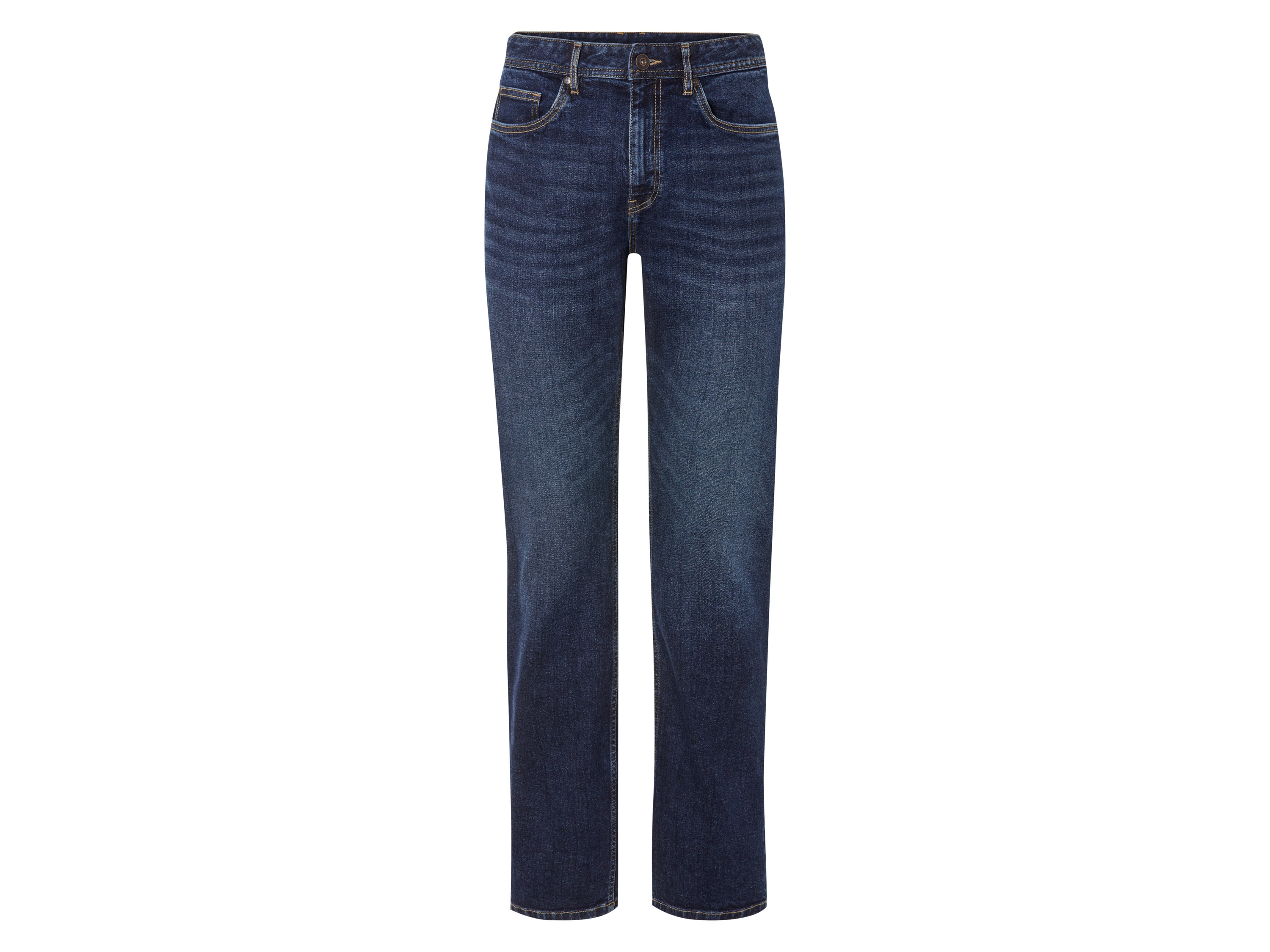 LIVERGY® Jeansy męskie bawełniana, straight fit (Ciemnoniebieski, 54 (38/34))